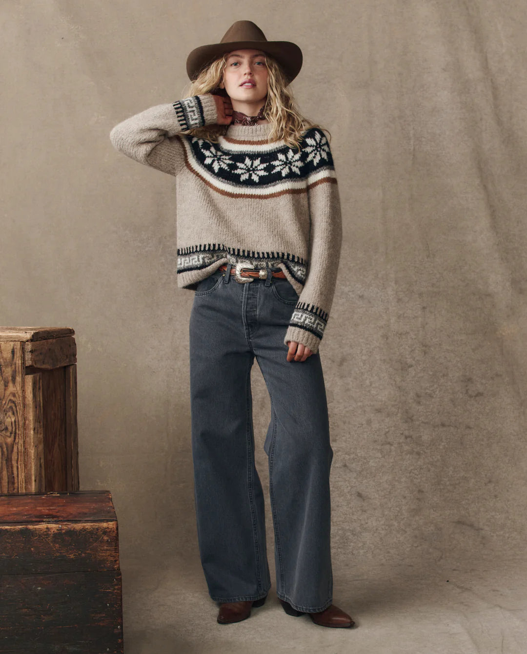 The Great The Snowflake Fairisle Pullover