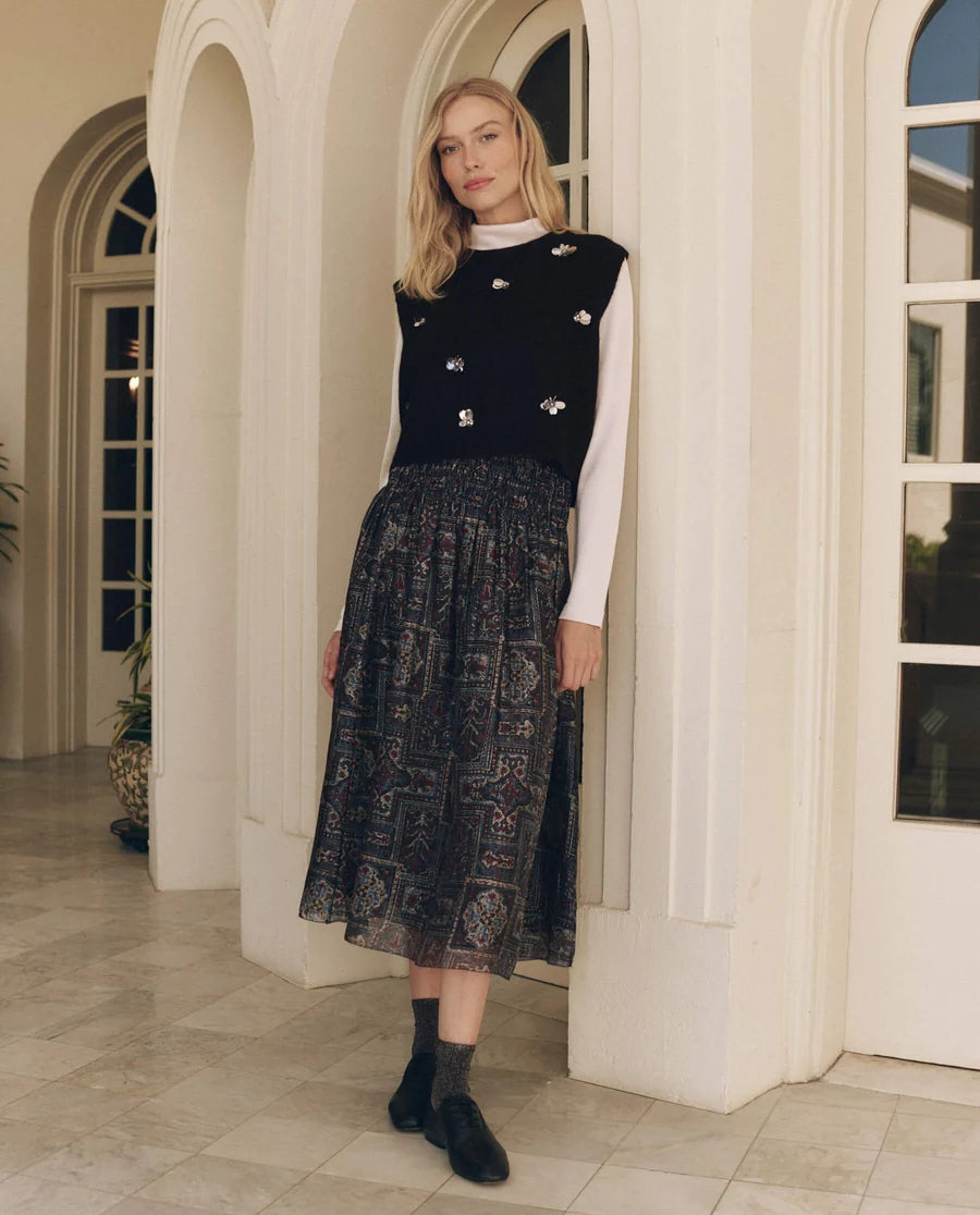 The Great Canary Skirt - Heirloom Textile Print