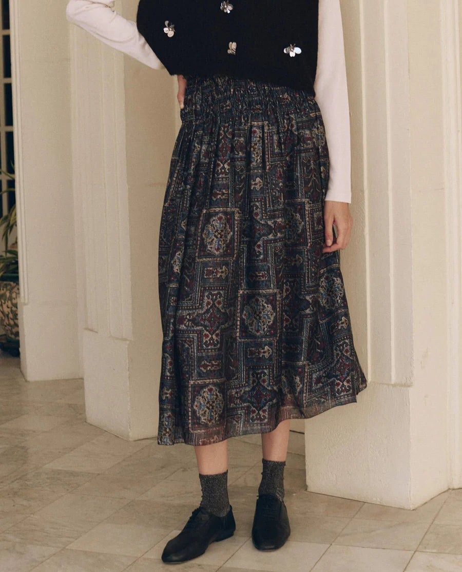 The Great Canary Skirt - Heirloom Textile Print