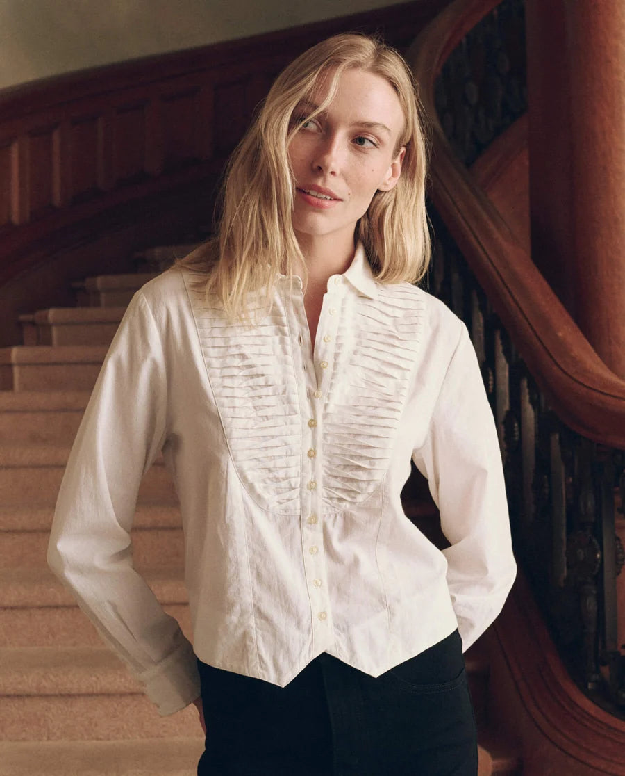 The Great Waistcoat Button Up - White
