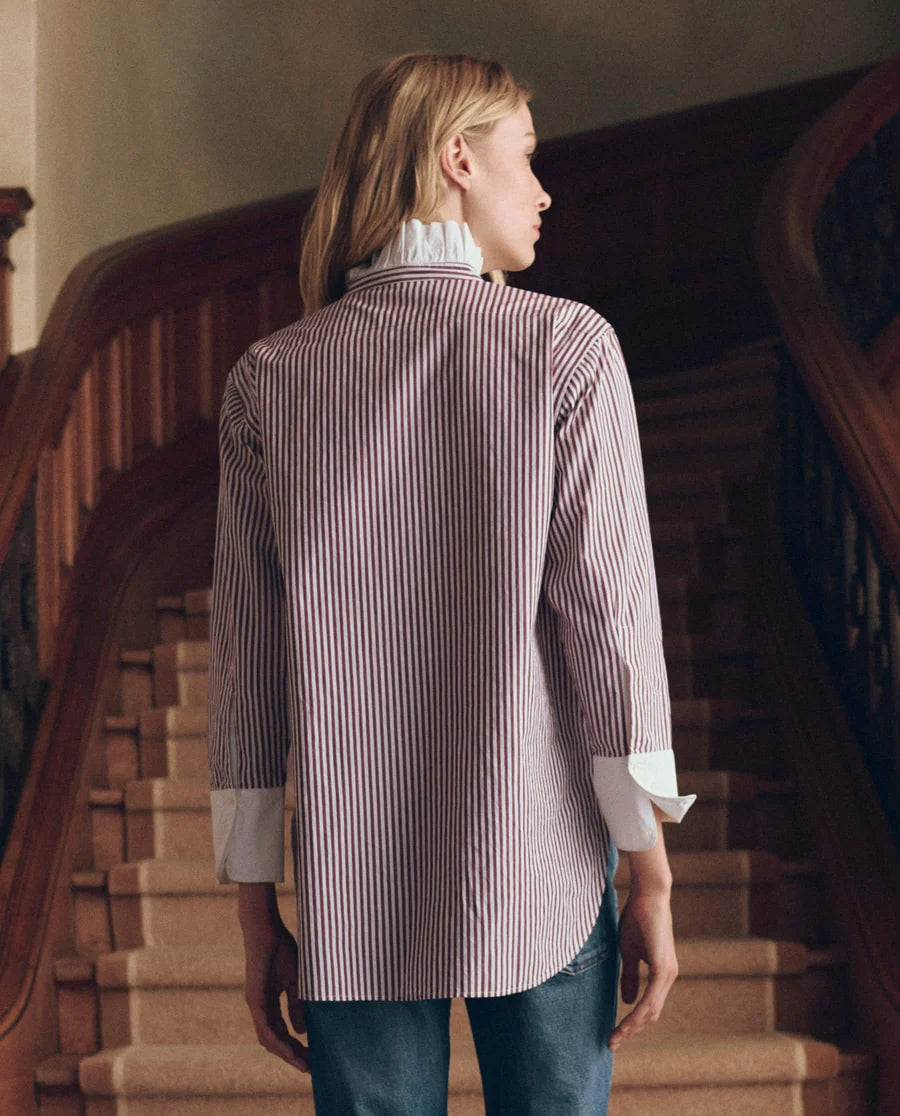 The Great Ruffle Neck Shirt - Yorkshire Stripe