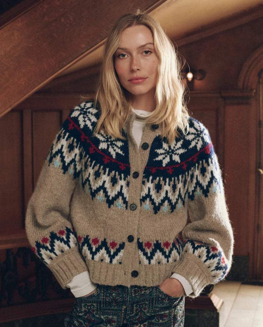 The Great Winter Fairisle Cardigan - Snowflake