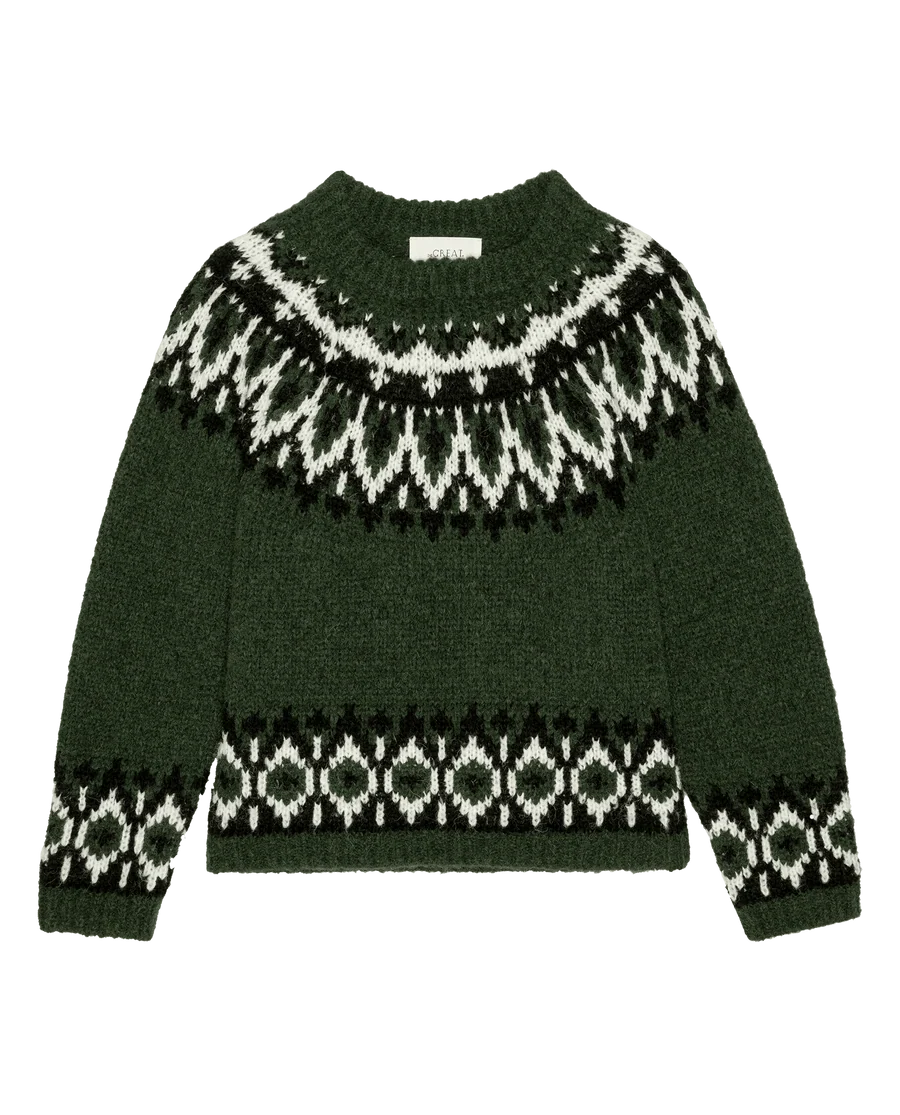 The Great Arctic Fairisle Pullover - Winter Pine