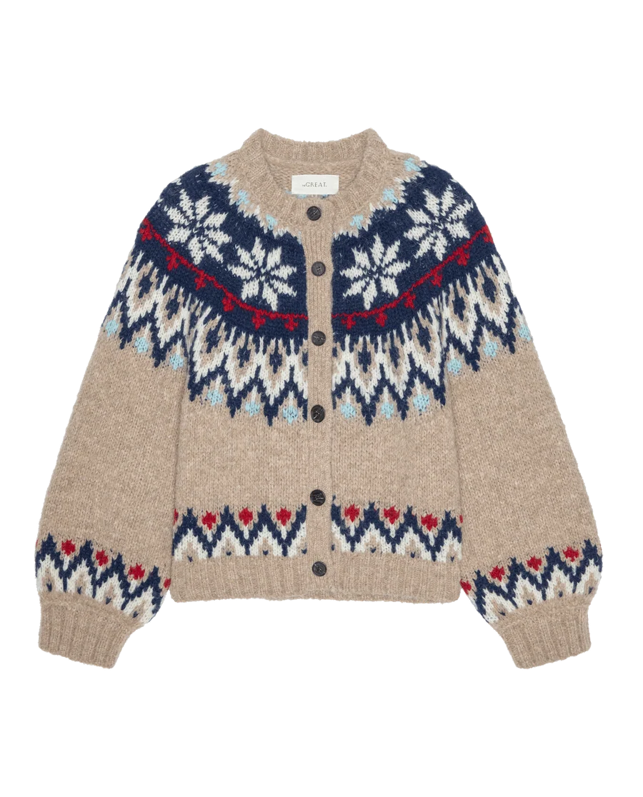 The Great Winter Fairisle Cardigan - Snowflake