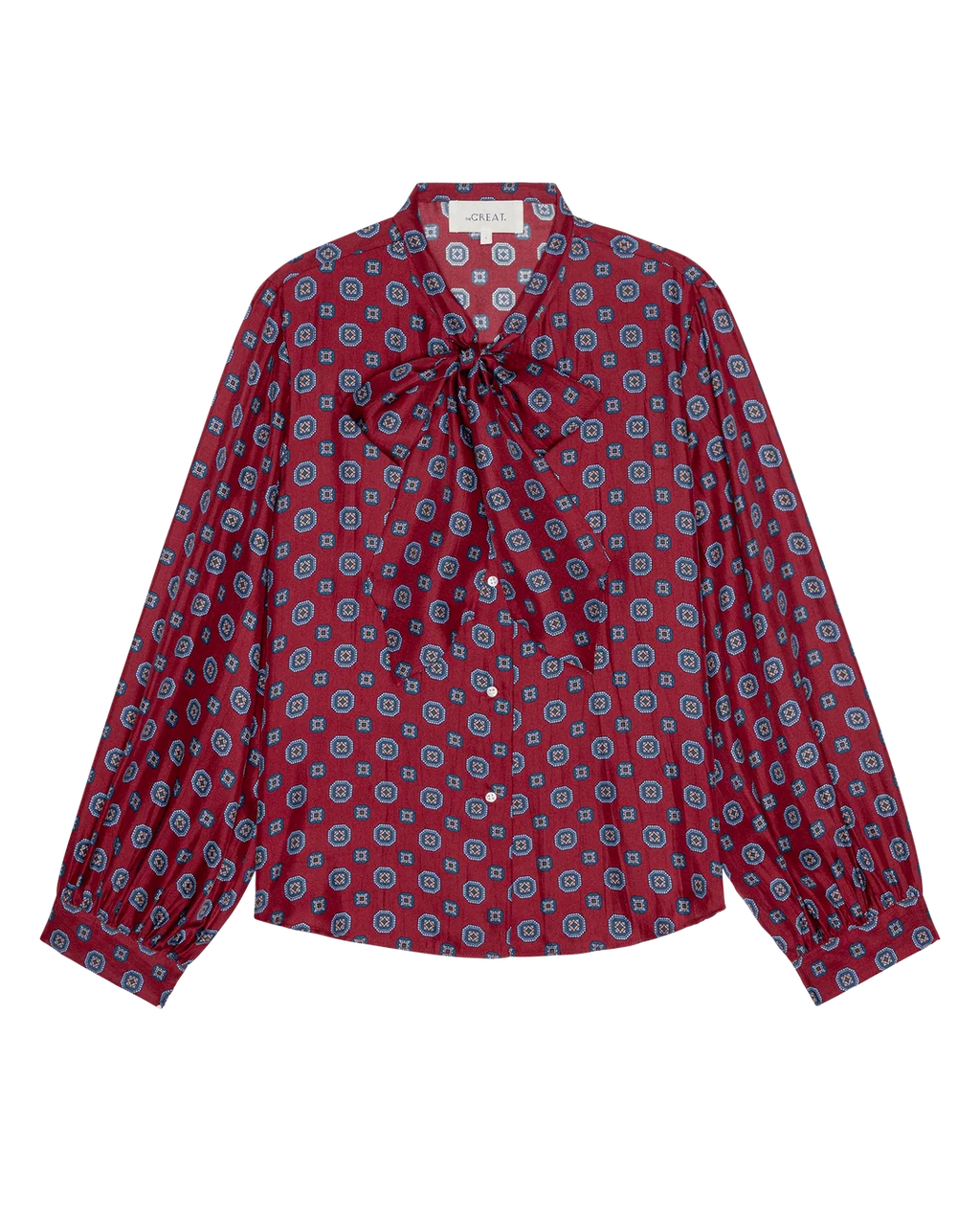 The Great Zenith Top - Medallion Tie Print