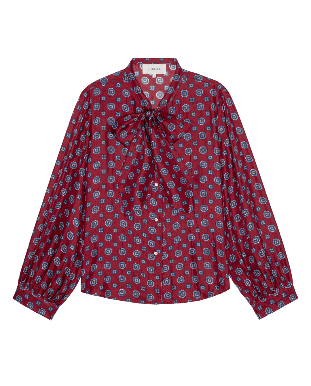 The Great Zenith Top - Medallion Tie Print