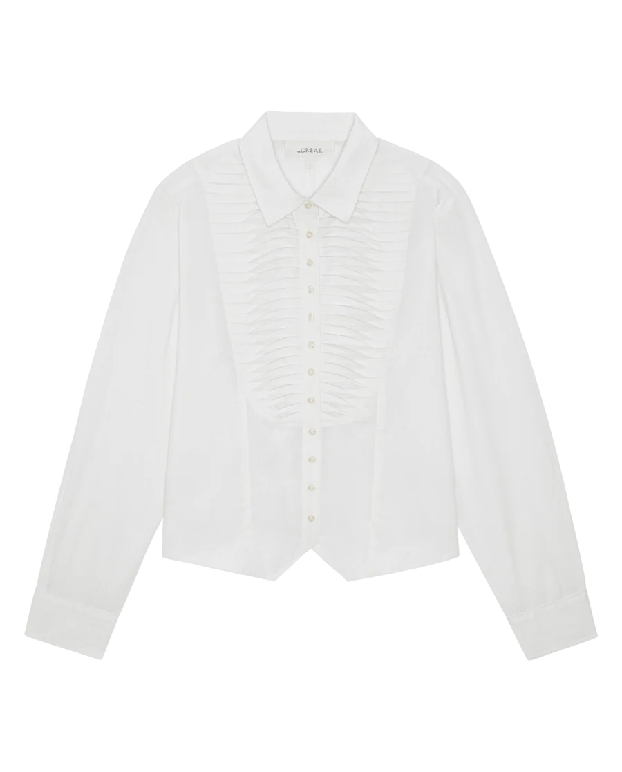 The Great Waistcoat Button Up - White
