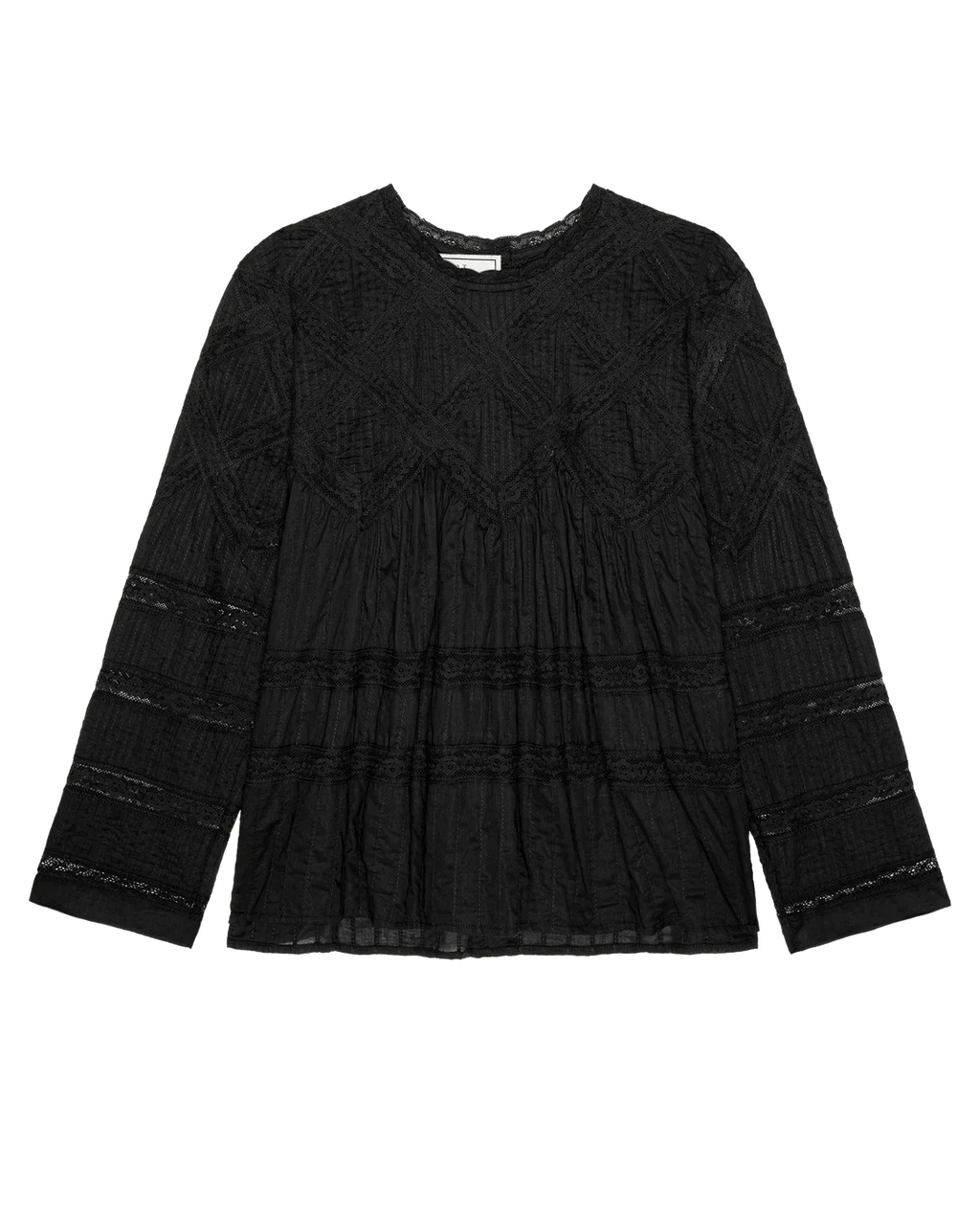 The Great Lattice Victorian Top - Black
