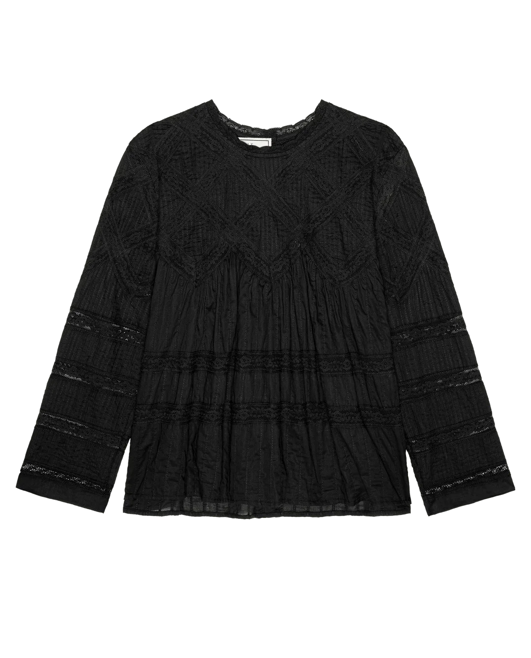 The Great Lattice Victorian Top - Black