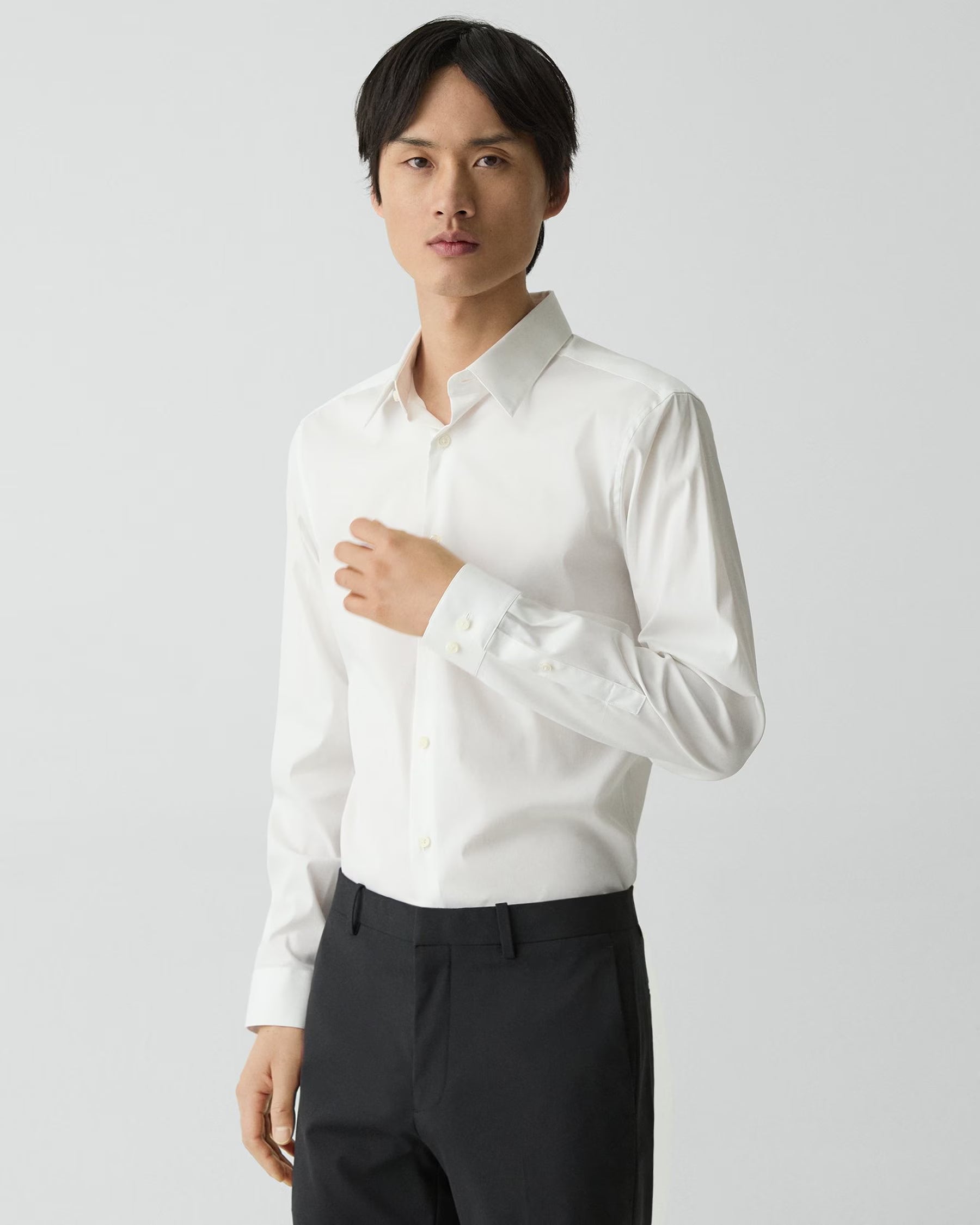 Theory Good Cotton Sylvain Shirt - White