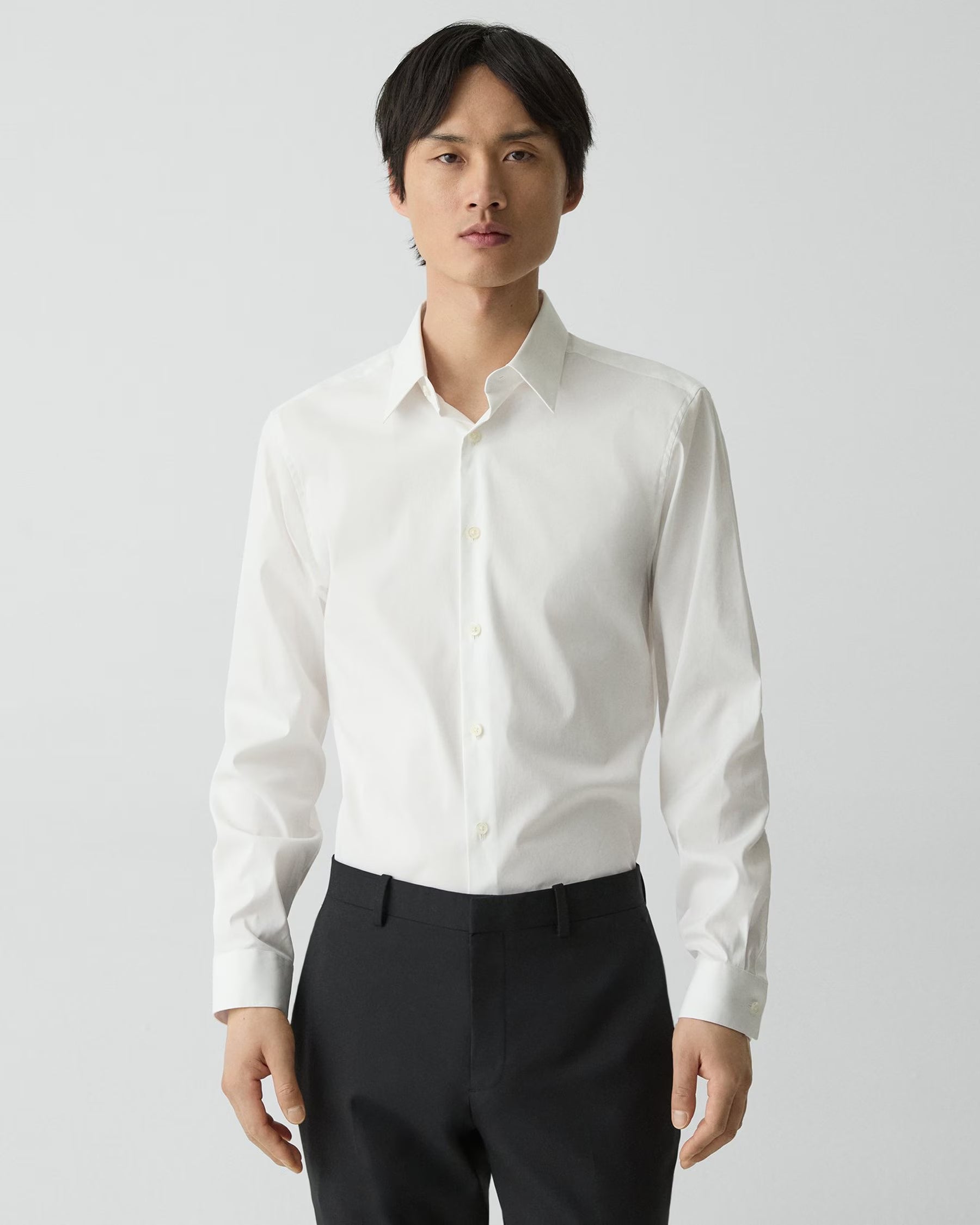 Theory Good Cotton Sylvain Shirt - White