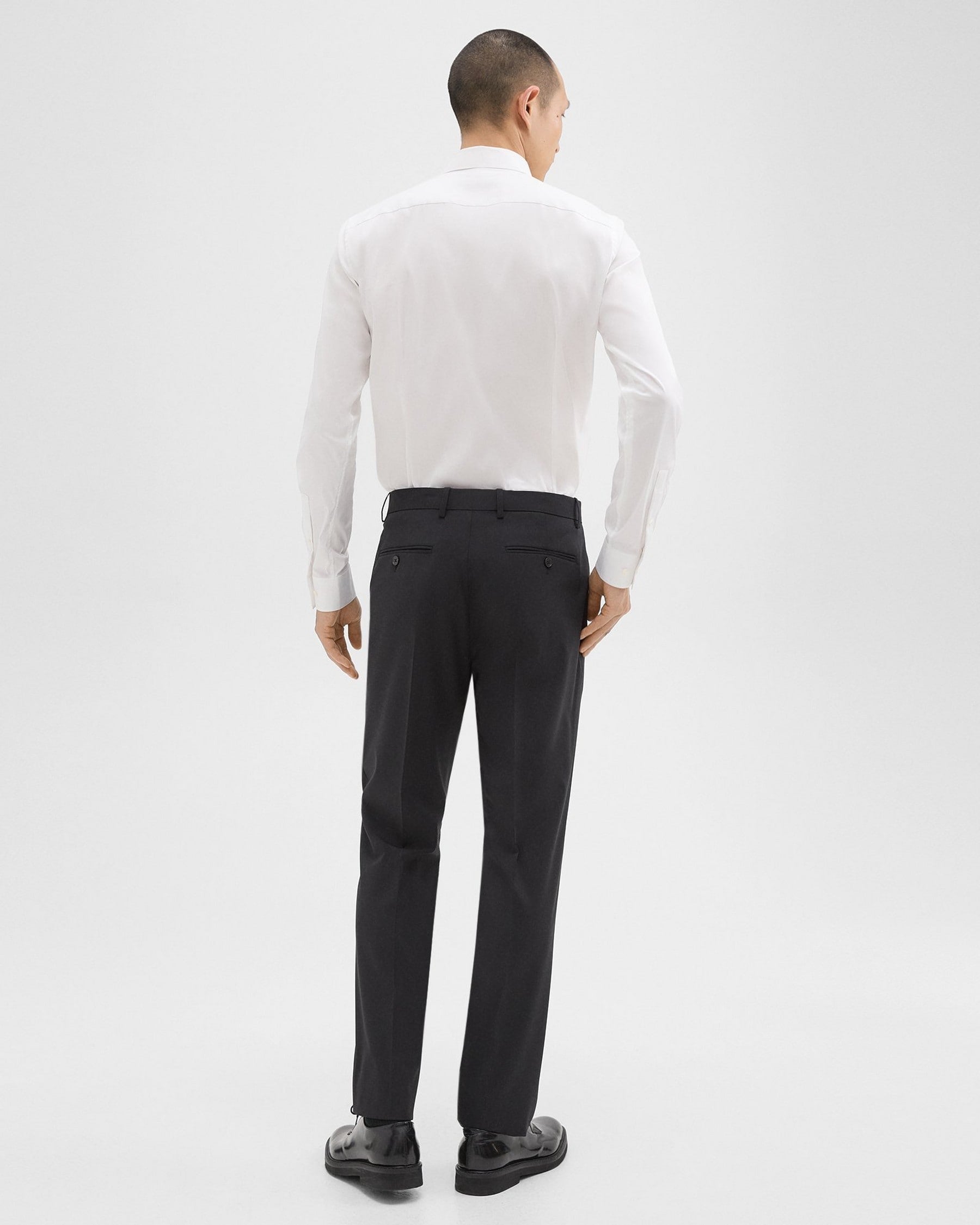 Theory Mayer Pant in Stretch Wool - Black