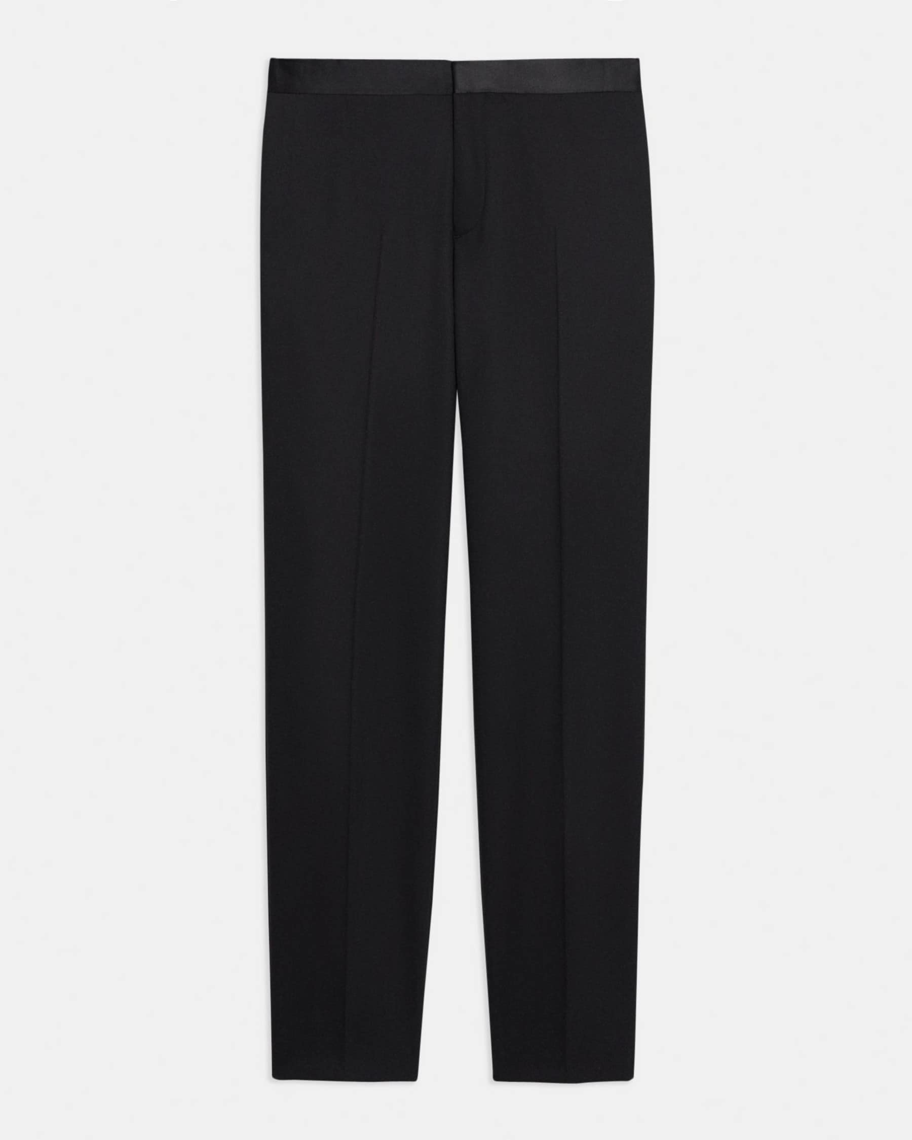 Theory Mayer Tuxedo Pant In Stretch Wool in Black