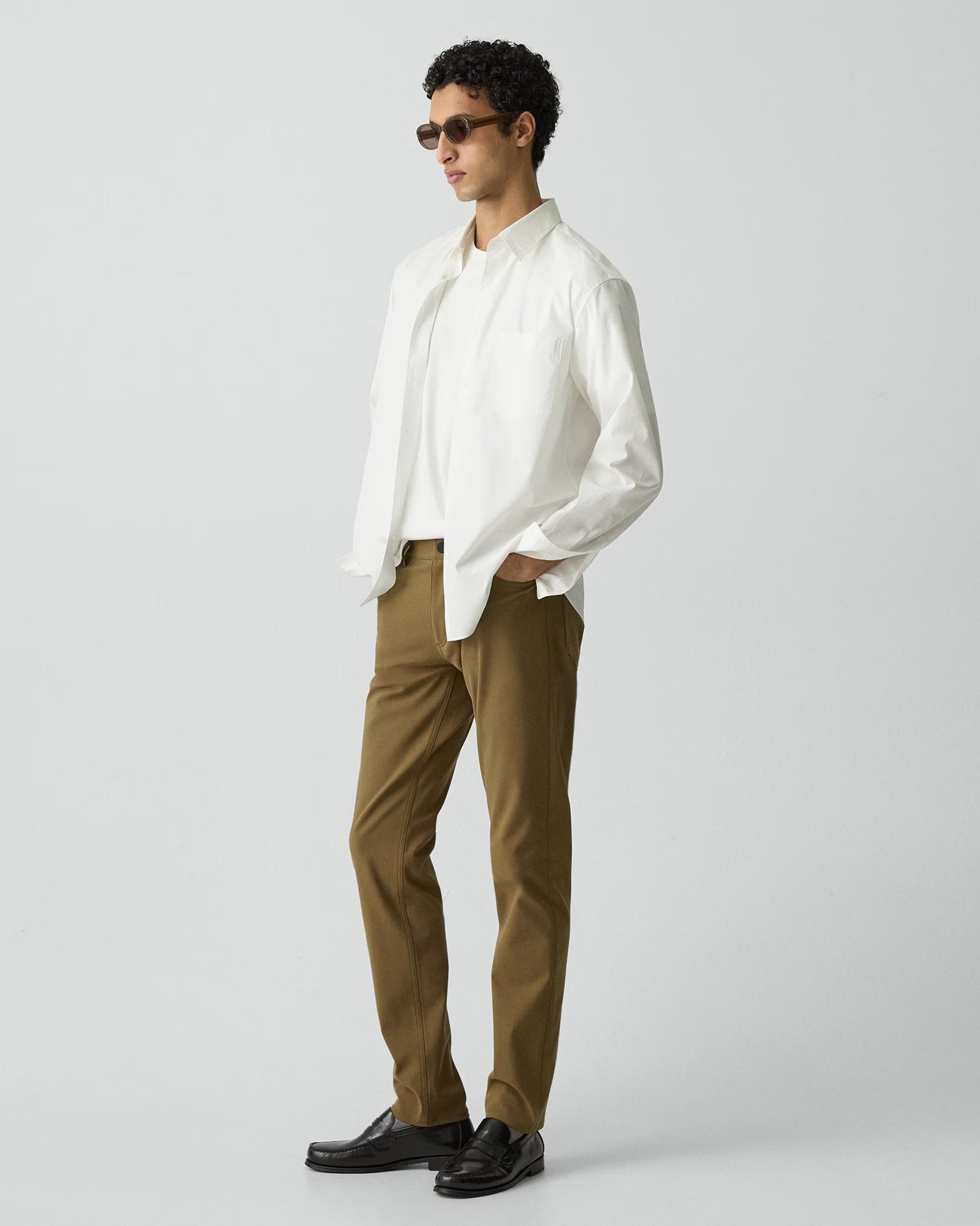 Theory Raffi 5-Pocket Pant in Neoteric Twill- Duffle