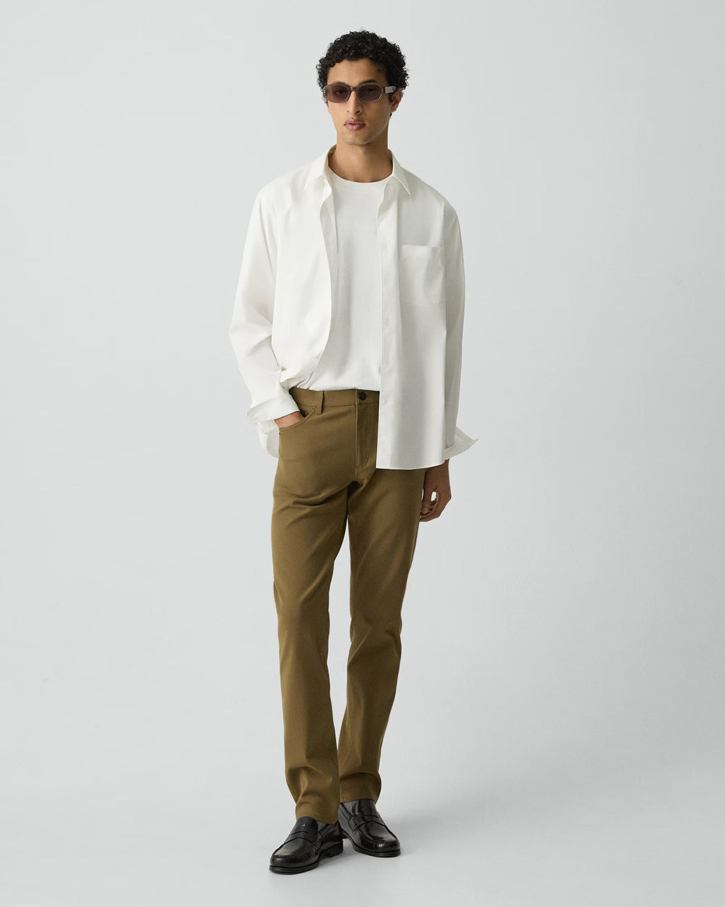 Theory Raffi 5-Pocket Pant in Neoteric Twill- Duffle
