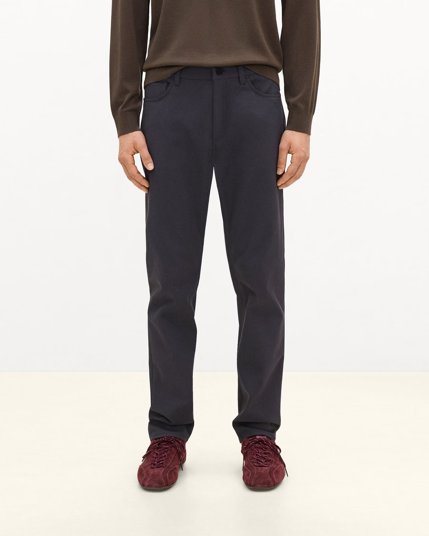Theory Raffi 5-Pocket Pant in Neoteric Twill - Phantom Grey