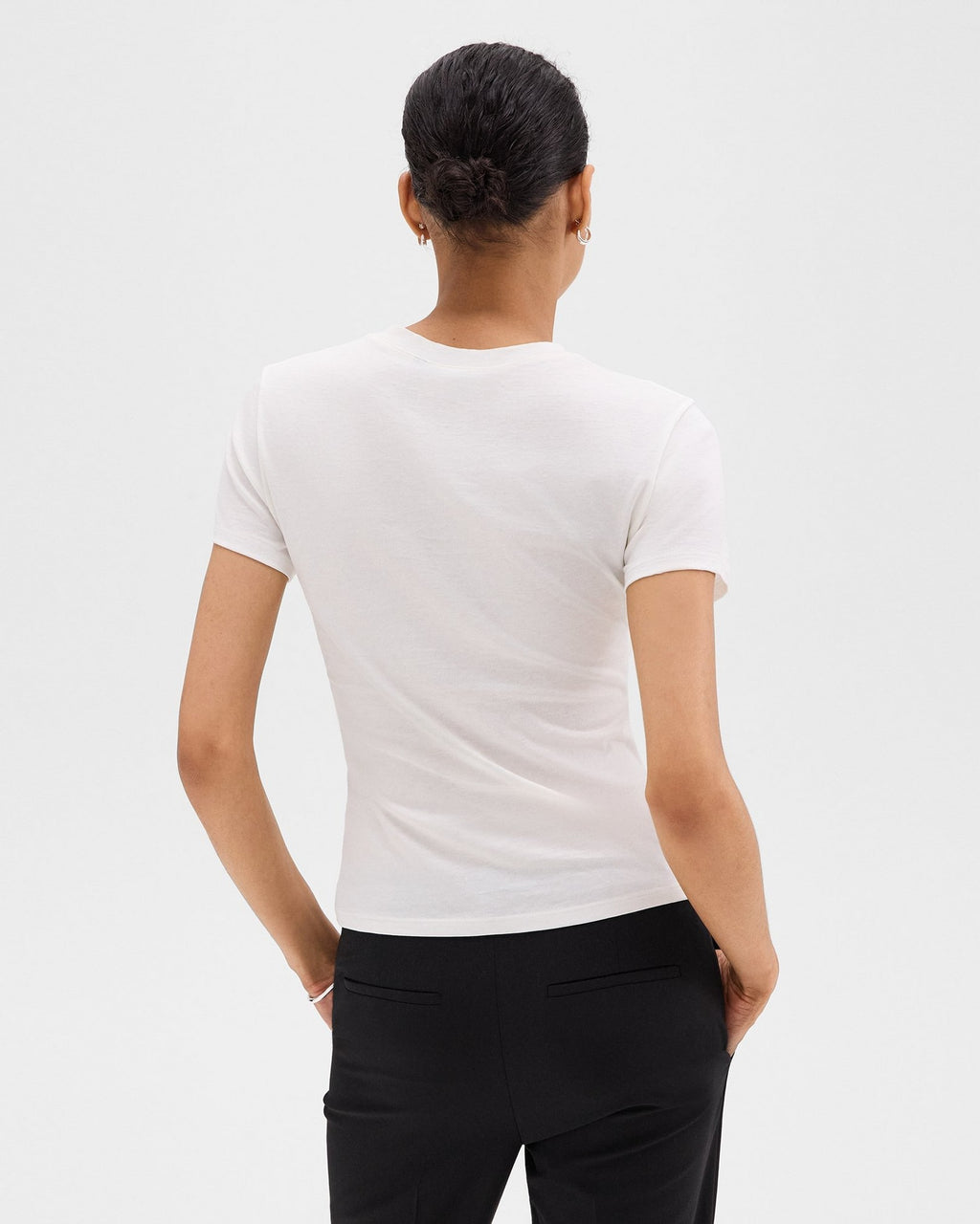 Theory Tiny Tee in Organic Cotton - White