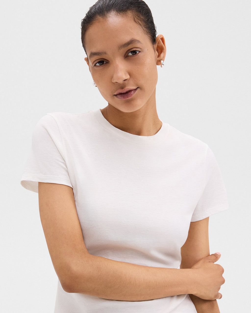 Theory Tiny Tee in Organic Cotton - White