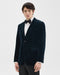 Theory Chambers Blazer in Stretch Velvet - Baltic