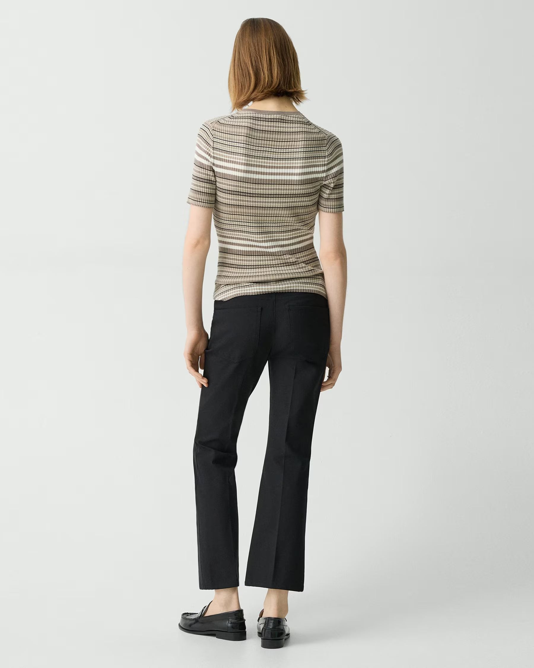 Theory 5-Pocket Kick Pant In Stretch Cotton- Black