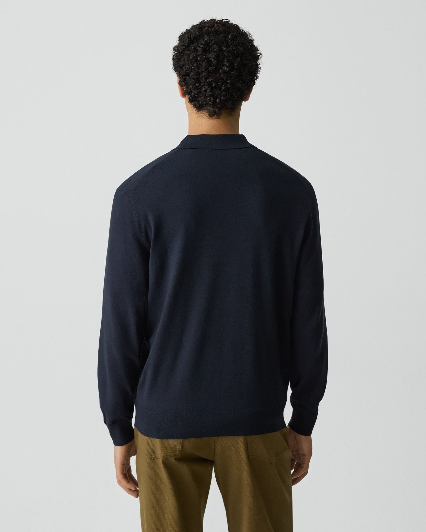 Theory Riland Crewneck Sweater Light Bilen- Baltic