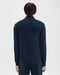 Theory Hilles Quarter-Zip Sweater in Cashmere - Baltic