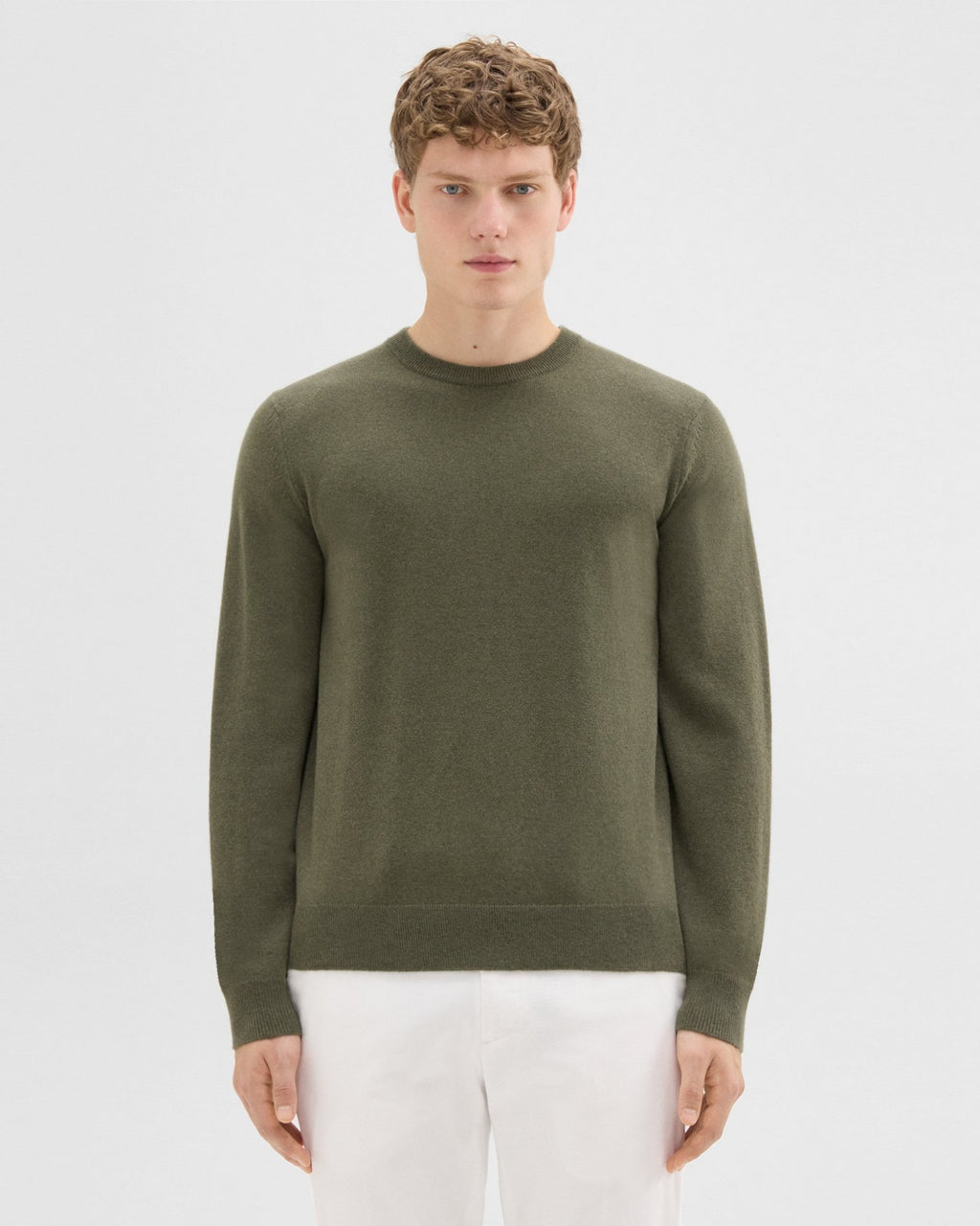 Theory Hilles Crewneck Sweater in Cashmere  - Uniform