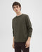 Theory Hilles Cashmere Crewneck Sweater - Hunter Green Melange