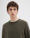 Theory Hilles Cashmere Crewneck Sweater - Hunter Green Melange