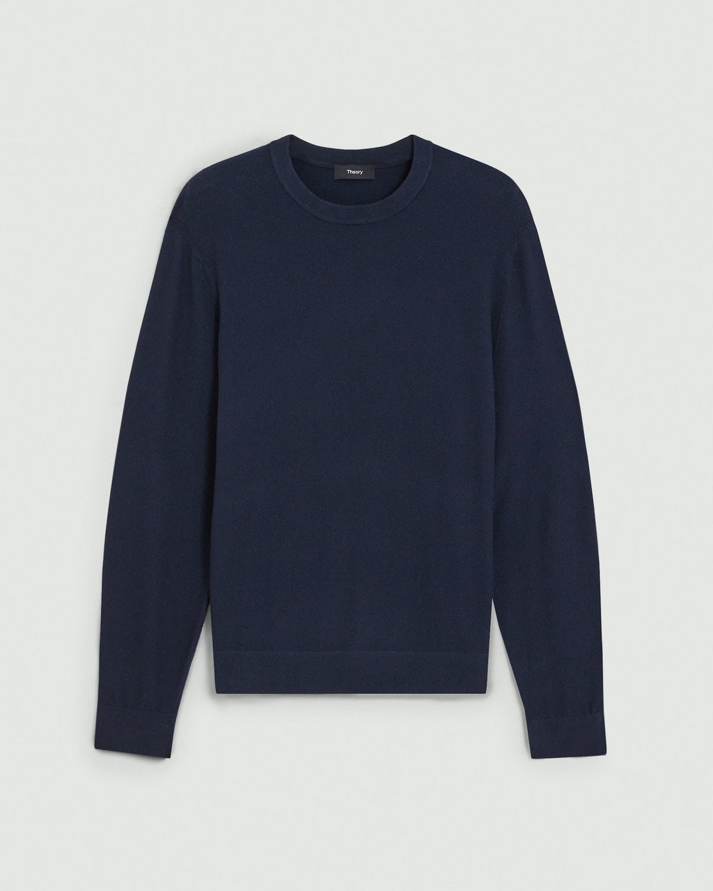 Theory Riland Crewneck Sweater in Light Bilen - Baltic