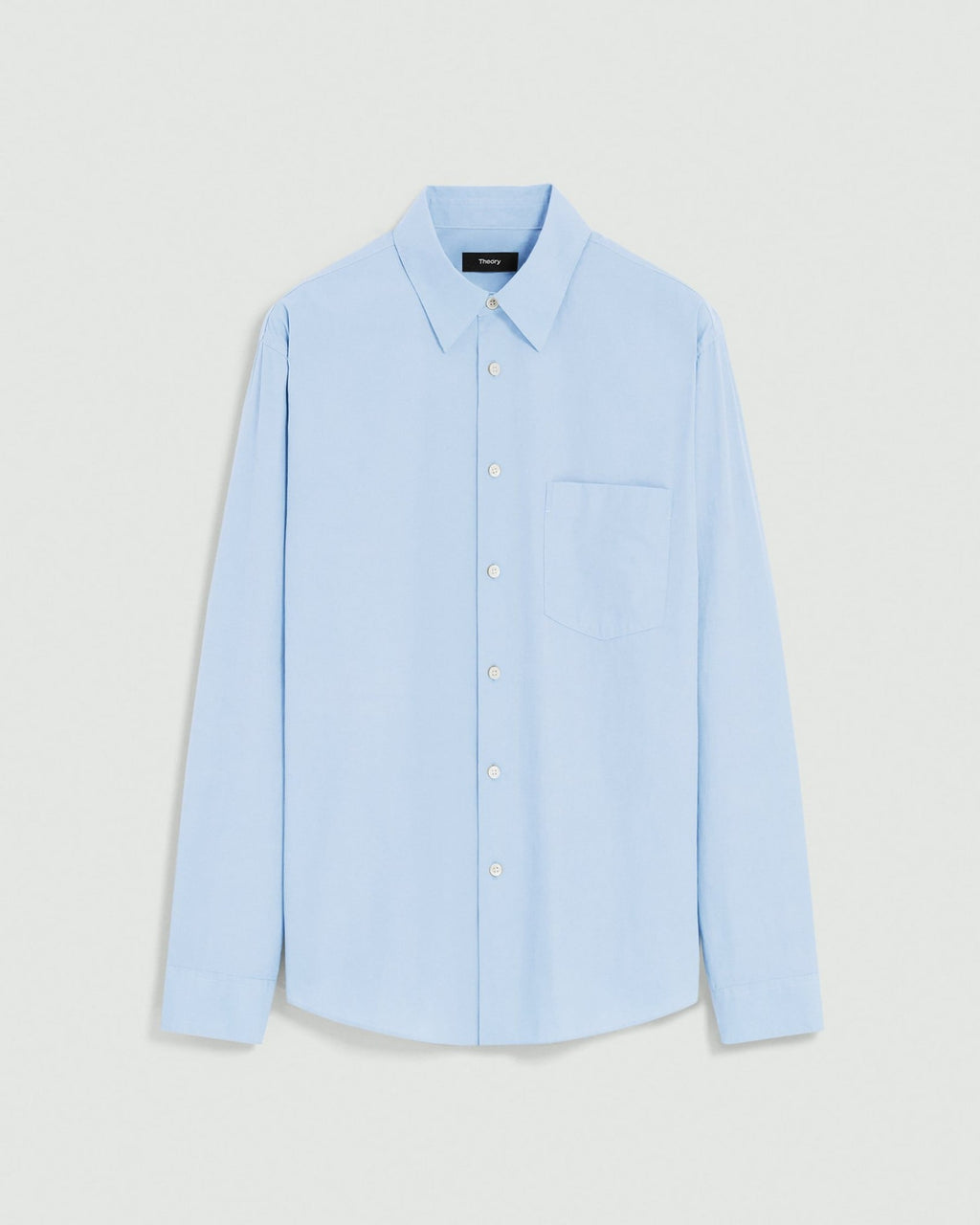 Theory Weekend Shirt in Cotton - Clear Sky