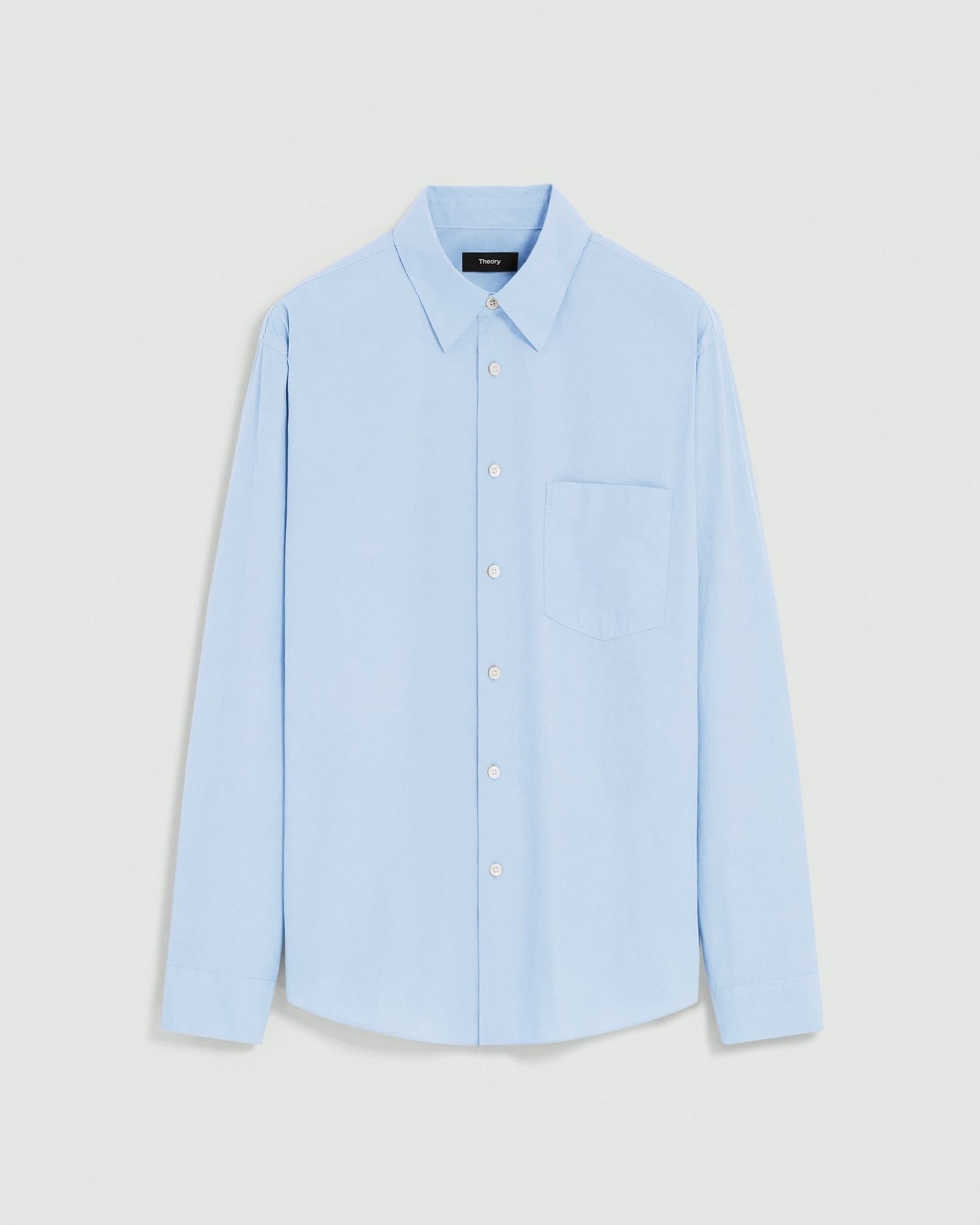 Theory Weekend Shirt in Cotton - Clear Sky