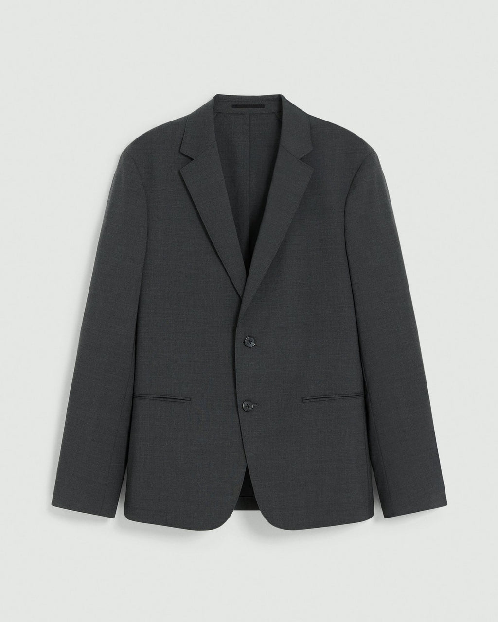 Theory Clinton Blazer in Motion Wool - Charcoal Melange