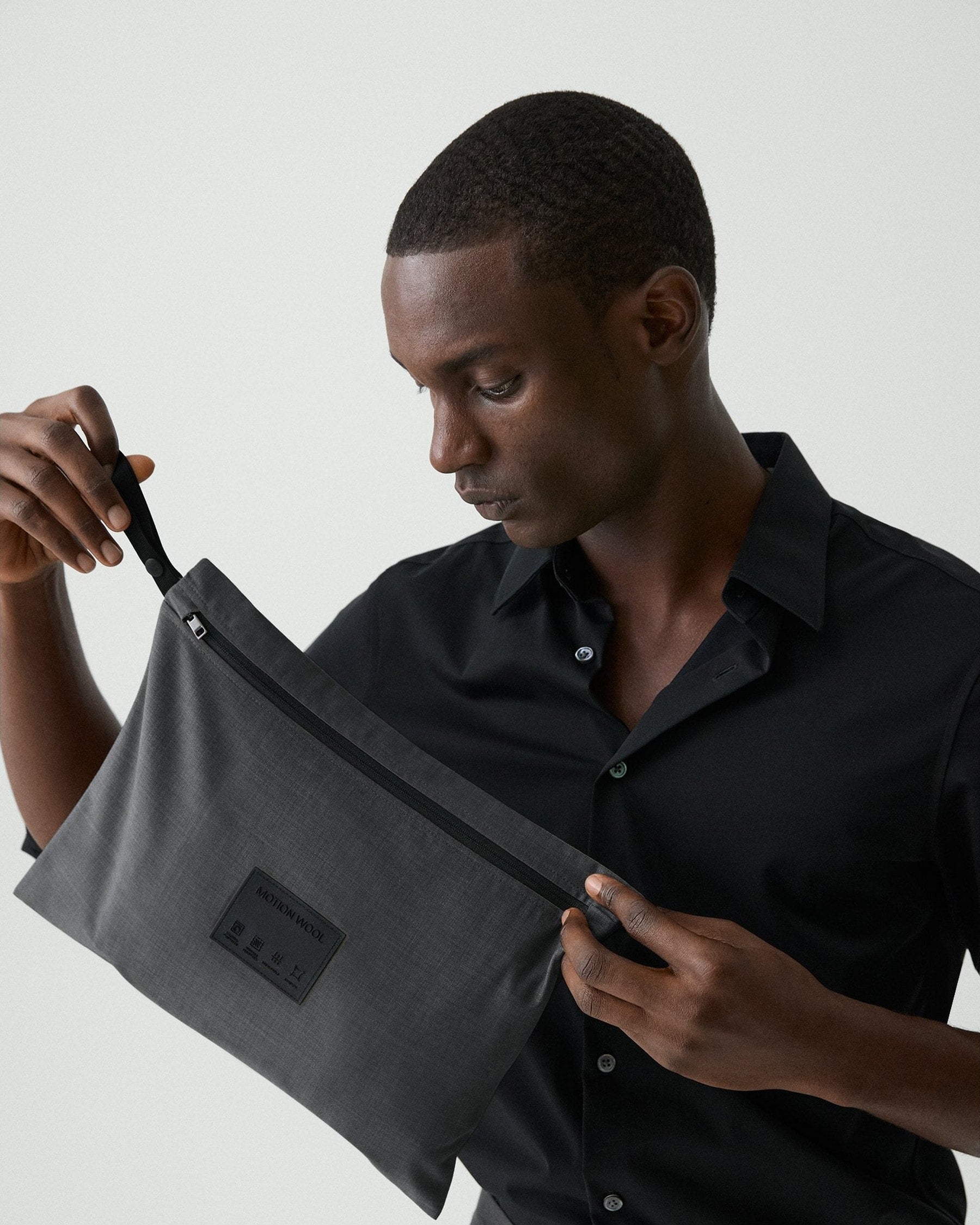 Theory Clinton Blazer in Motion Wool - Charcoal Melange