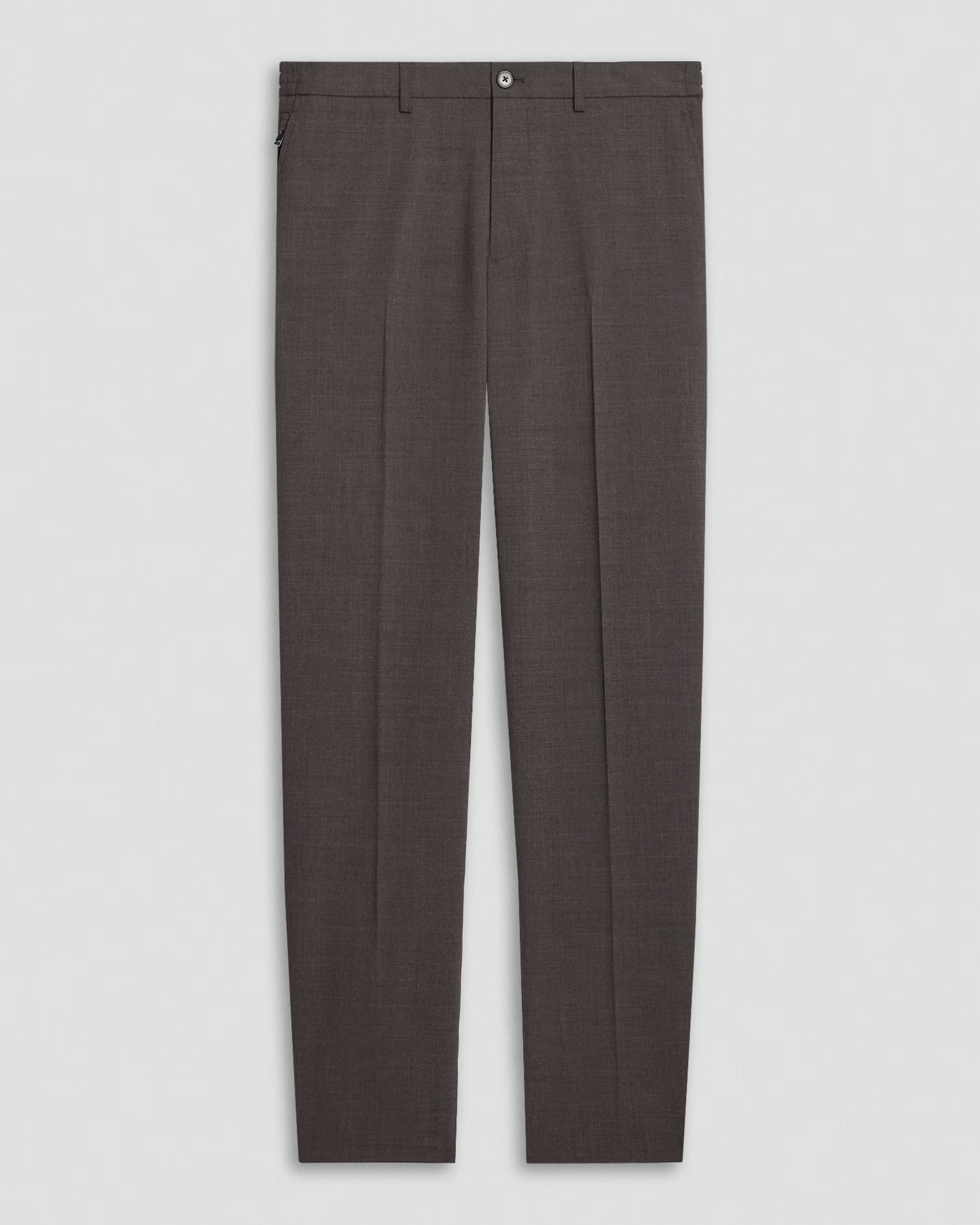 Theory Motion Wool Curtis Drawstring Pant - Brownwood Melange