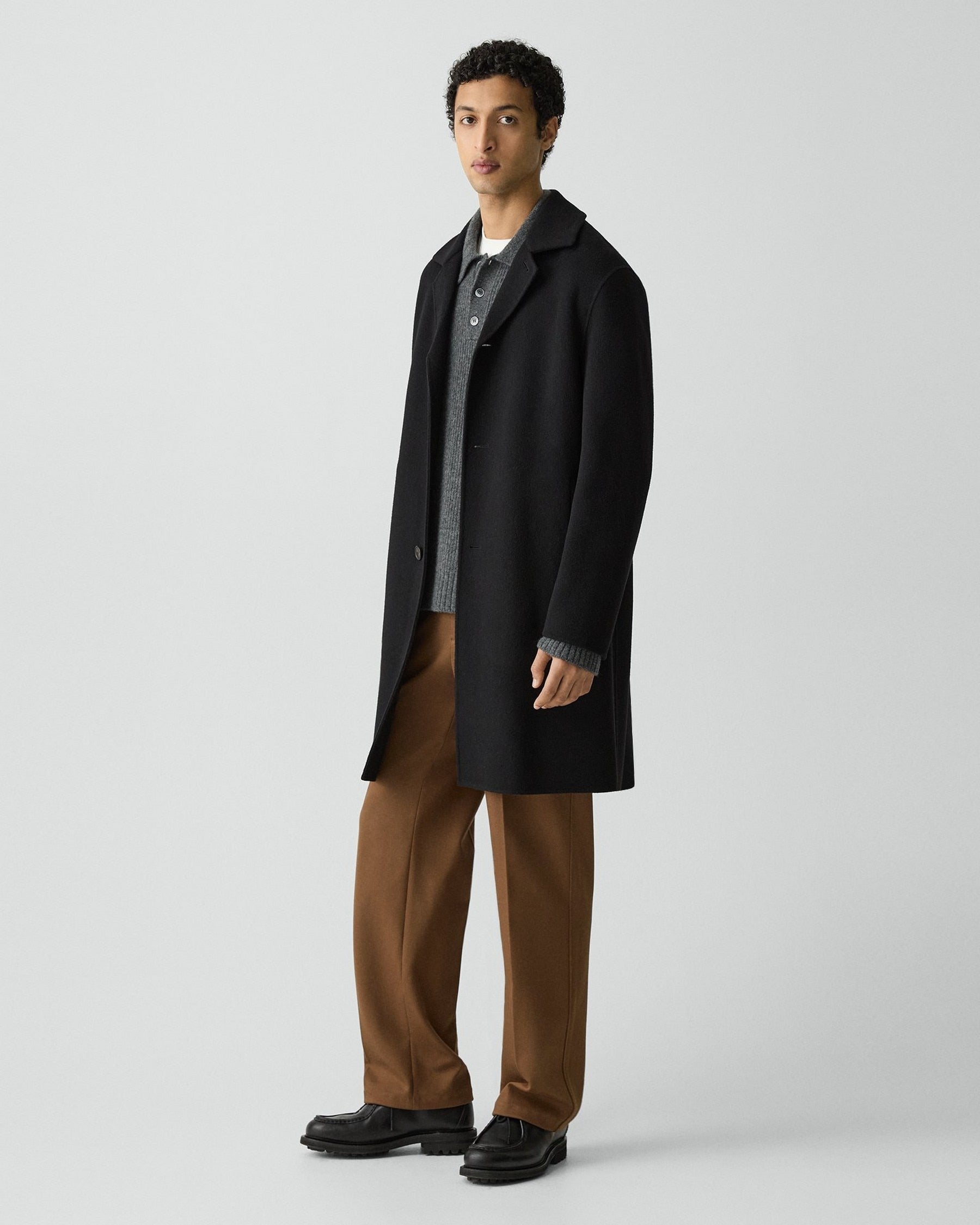 Theory Standard Coat Double-Face Wool-Cashmere