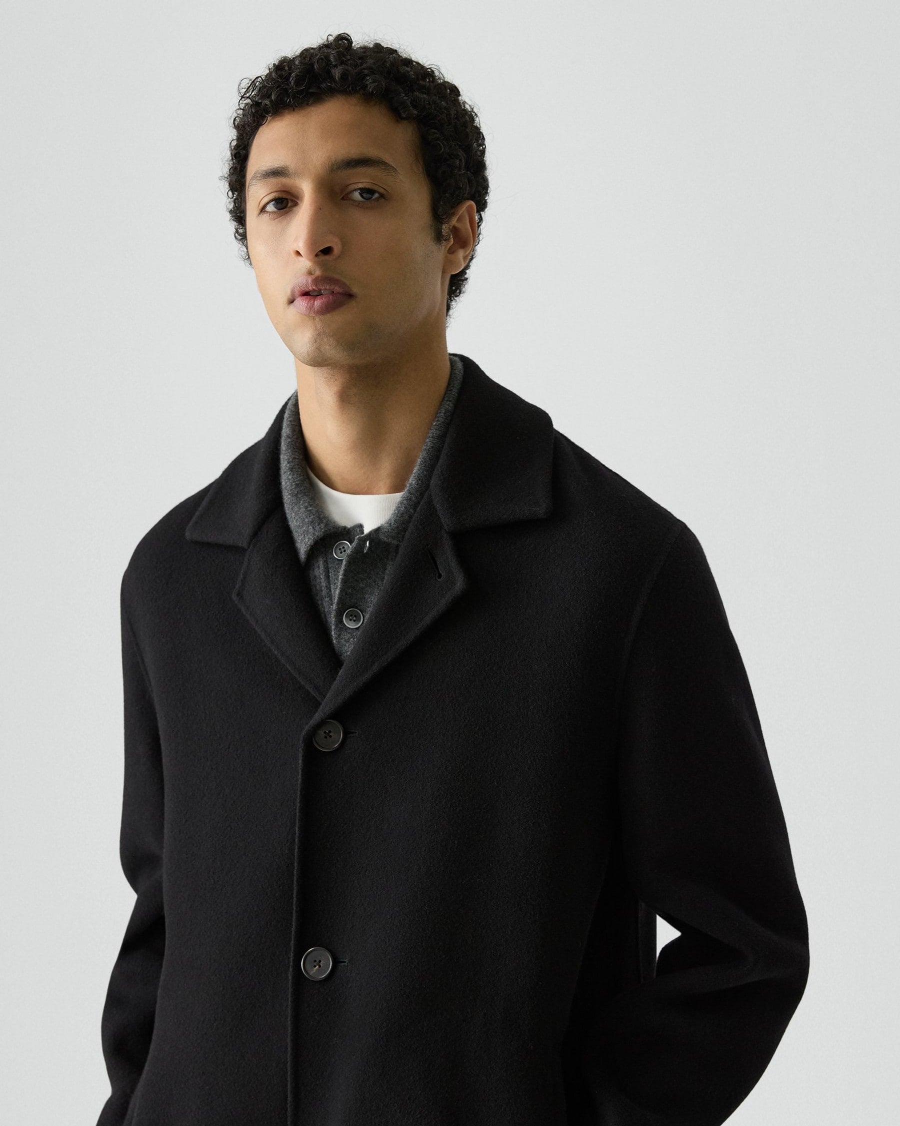 Theory Standard Coat Double-Face Wool-Cashmere