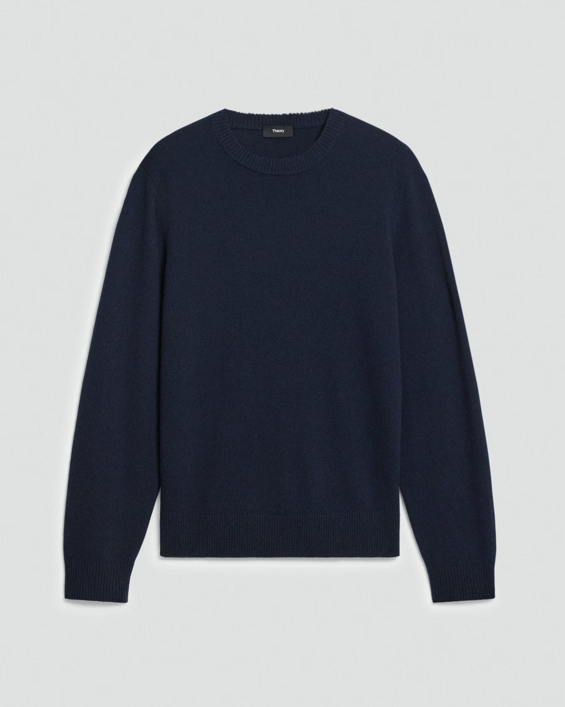 Theory Hilles Crewneck Sweater in Cashmere - Baltic