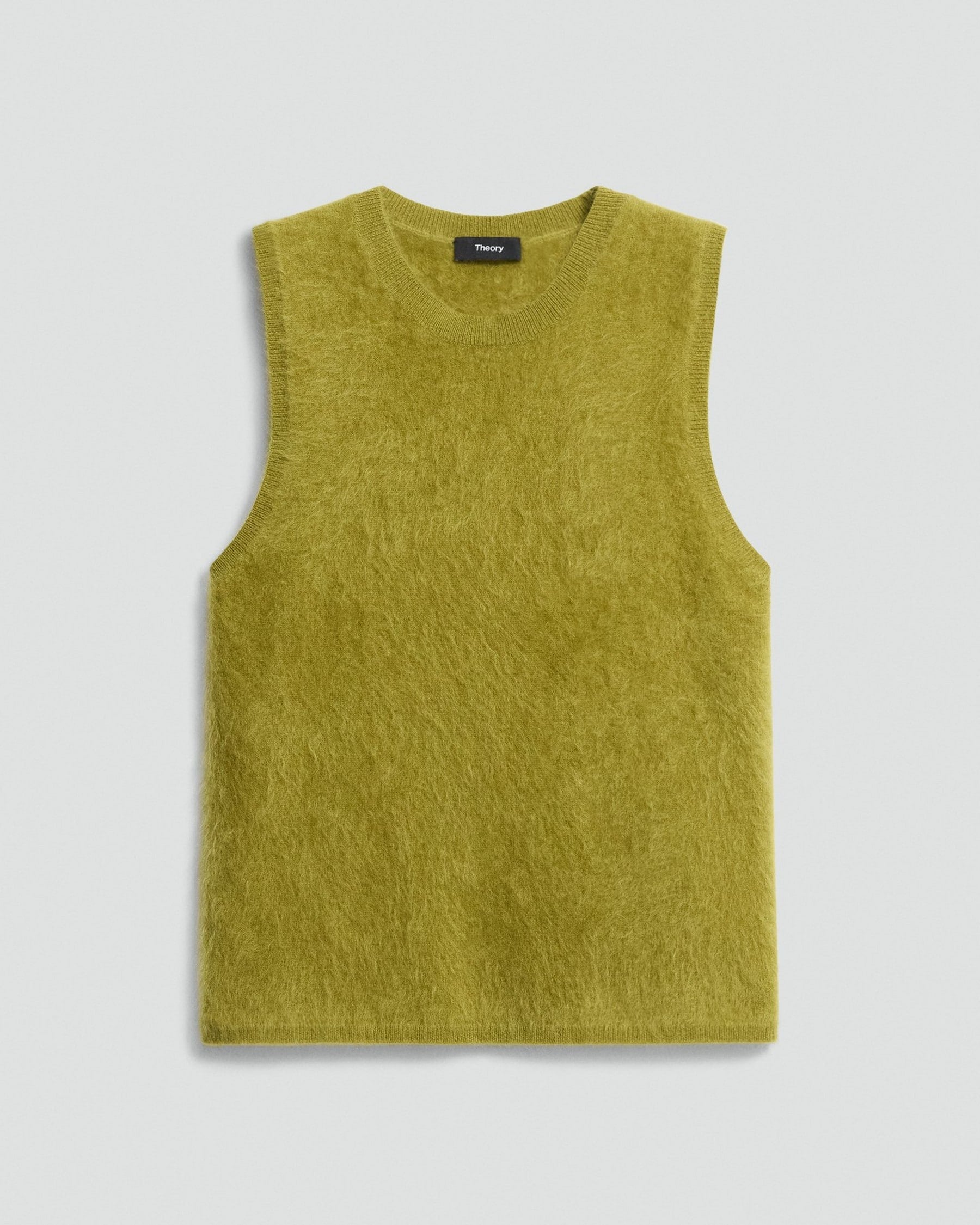 Theory Brushed Top in Airy Cashmere - Dark Pear