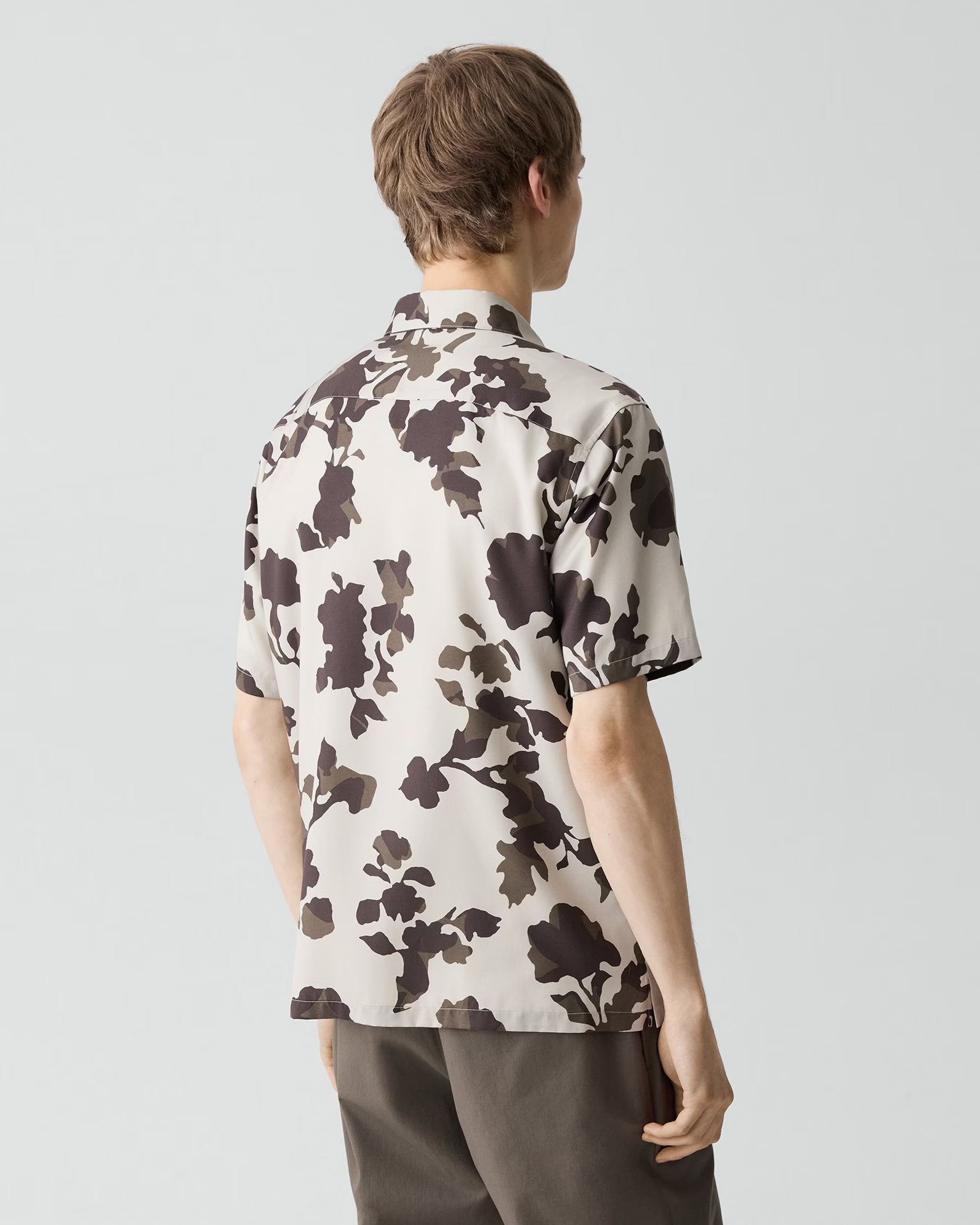 Theory Irving Short-Sleeve Shirt - Floral