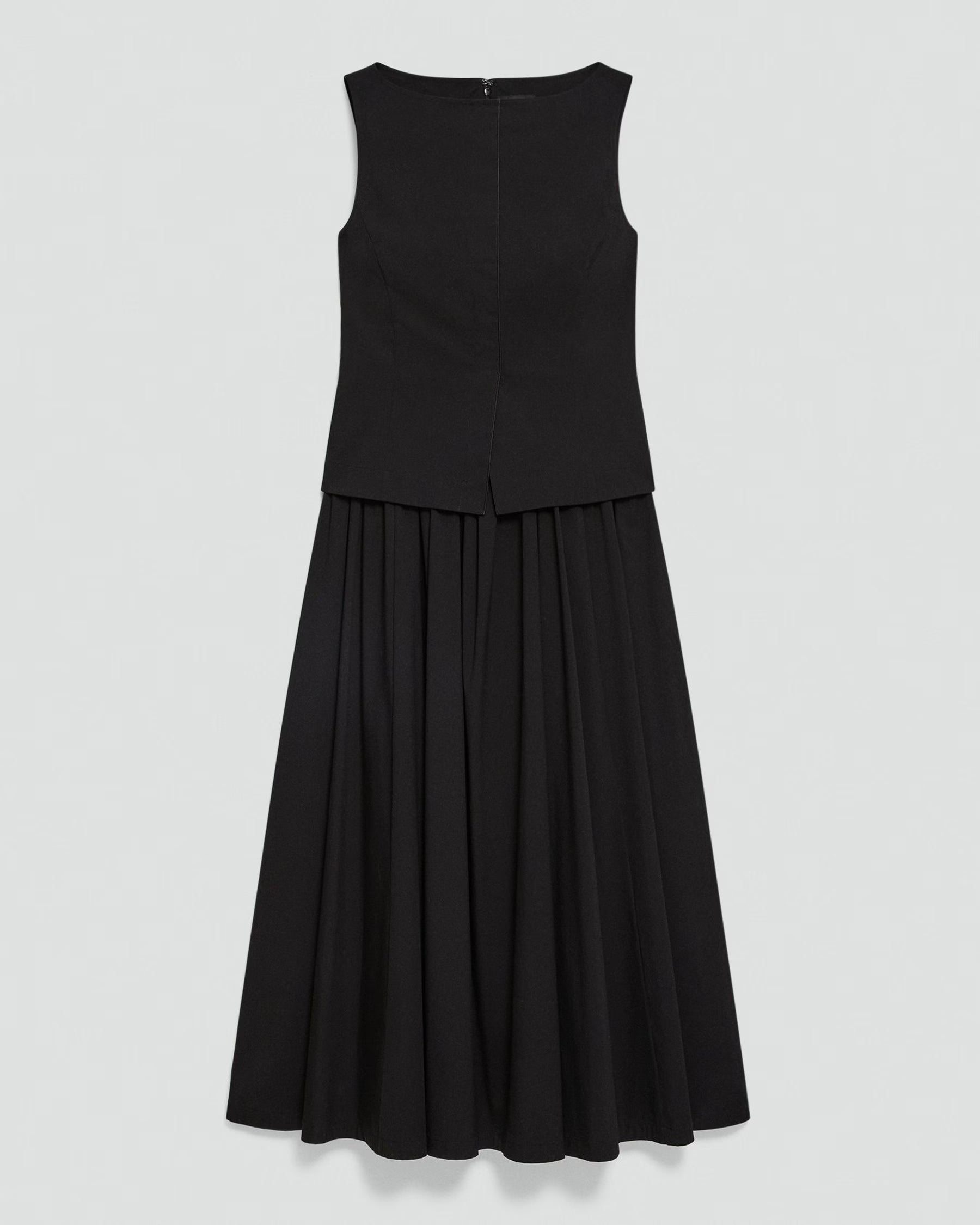 Theory Boatneck Midi Dress In Relaxed Poplin Theory Boatneck Midi Dress In Relaxed Poplin