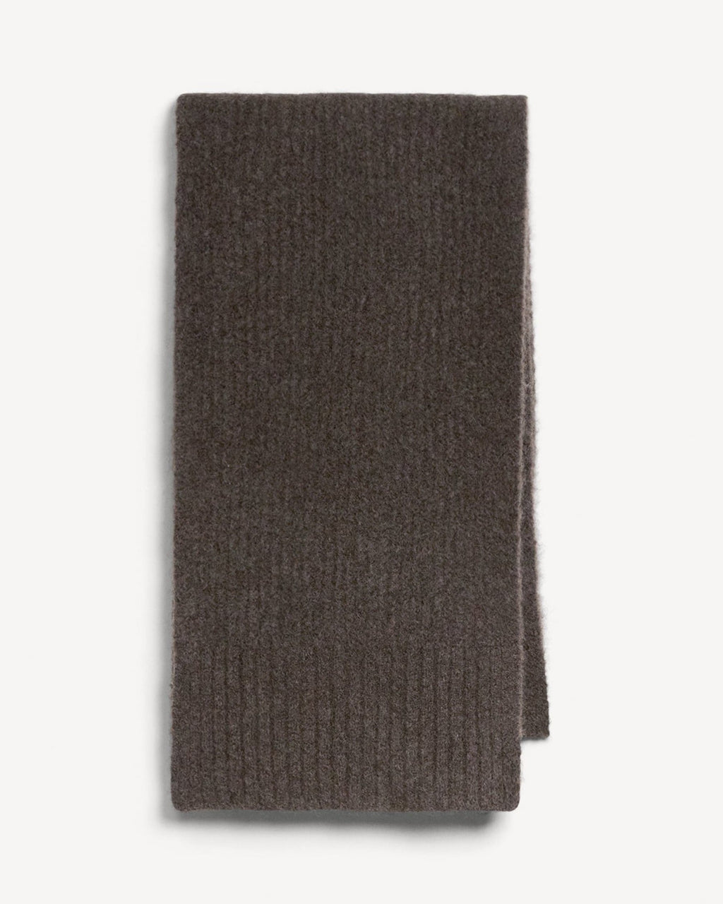 Theory Scarf in Brushed Wool-Yak - Tarmac
