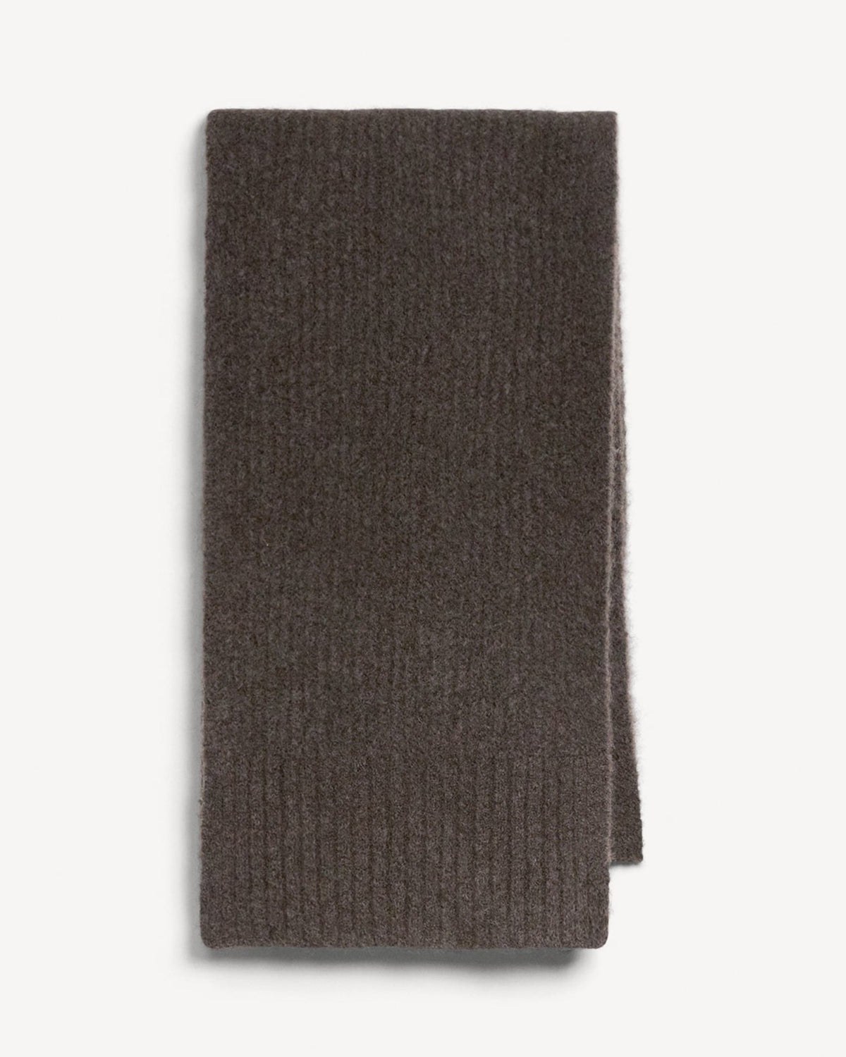 Theory Scarf in Brushed Wool-Yak - Tarmac