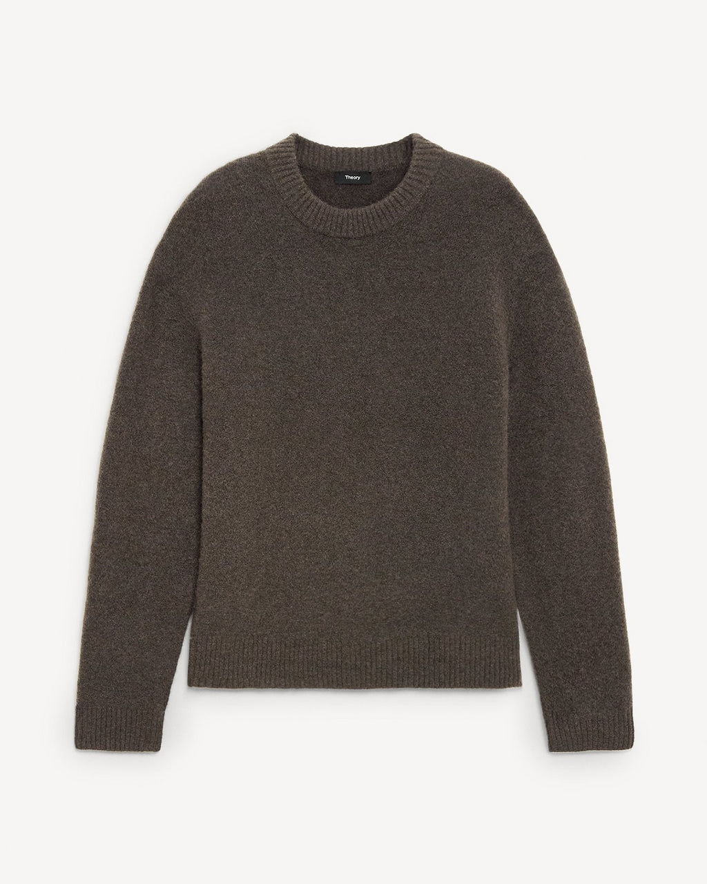 Theory Wool-Yak Crewneck Sweater - Tarmac