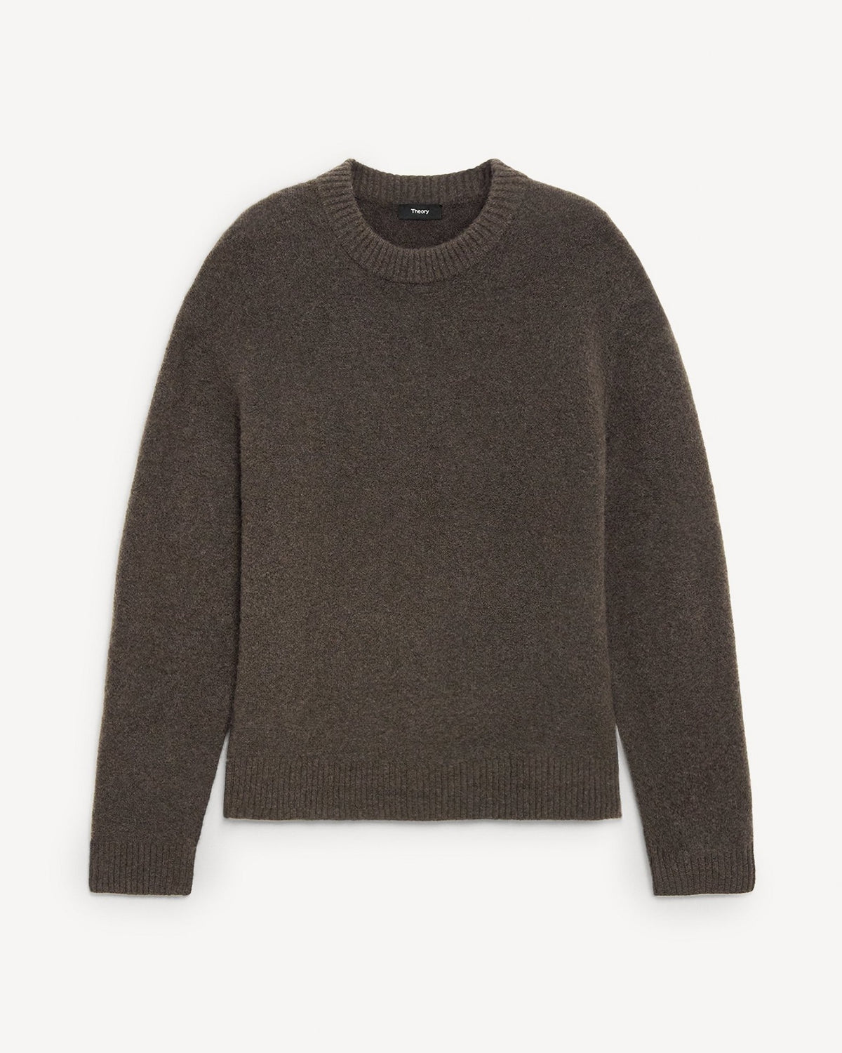 Theory Wool-Yak Crewneck Sweater - Tarmac