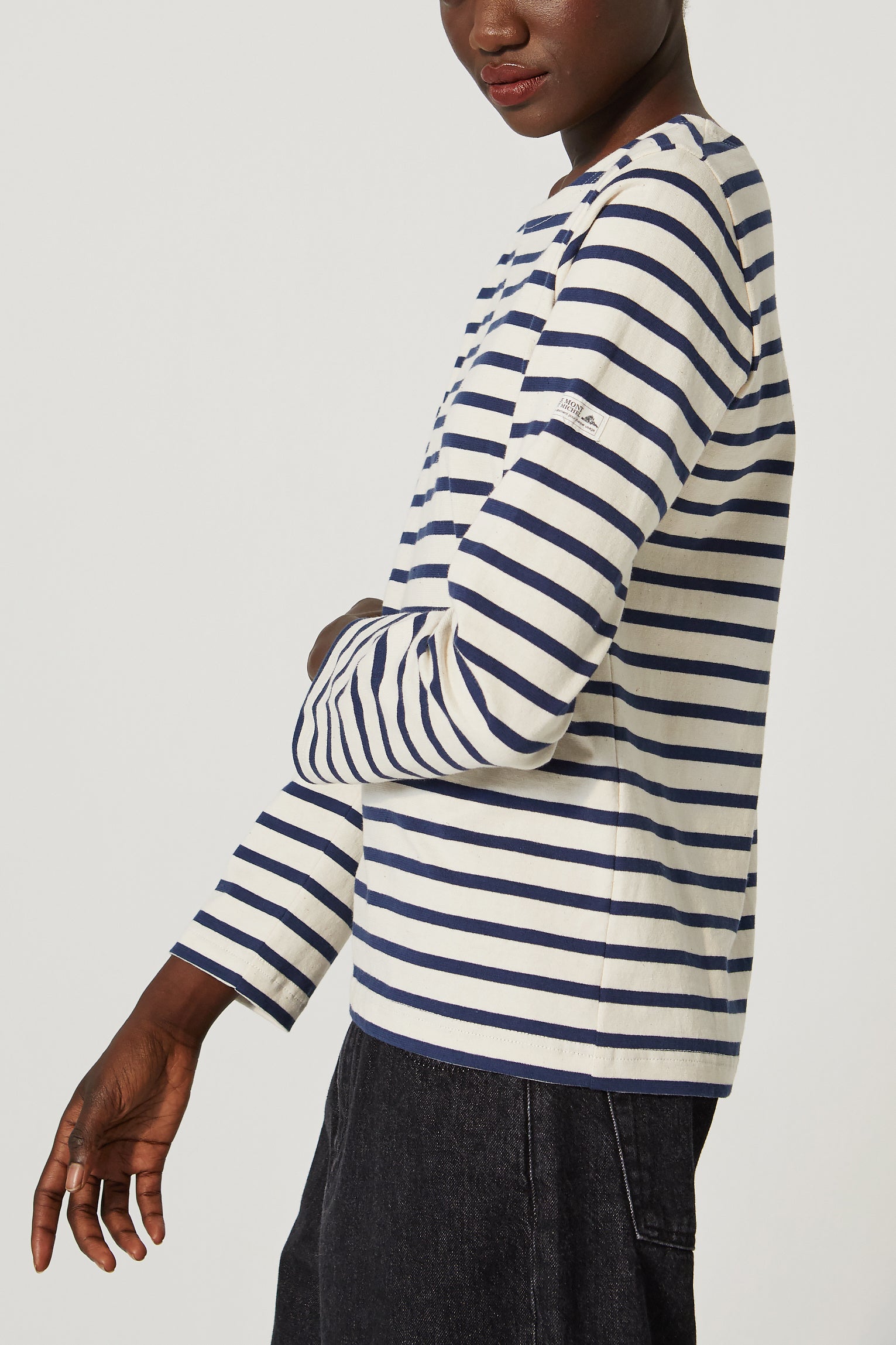 Le Mont Saint Michel Tilda Marinière with Long Sleeves - Navy