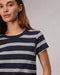 Rag & Bone The Slub Stripe Tee - Salute / Ivory