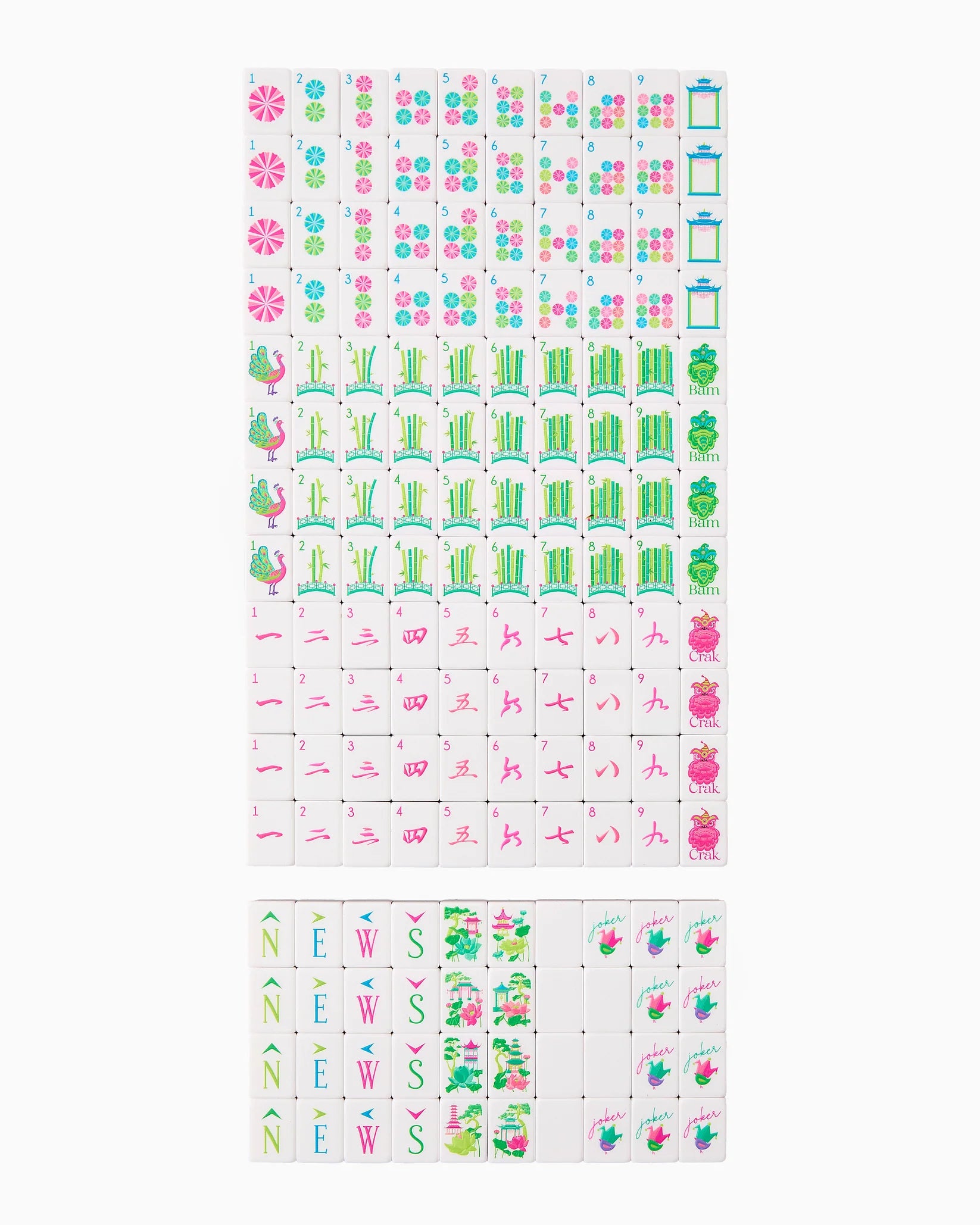 Oh My Mahjong Glow Wild Tile Set
