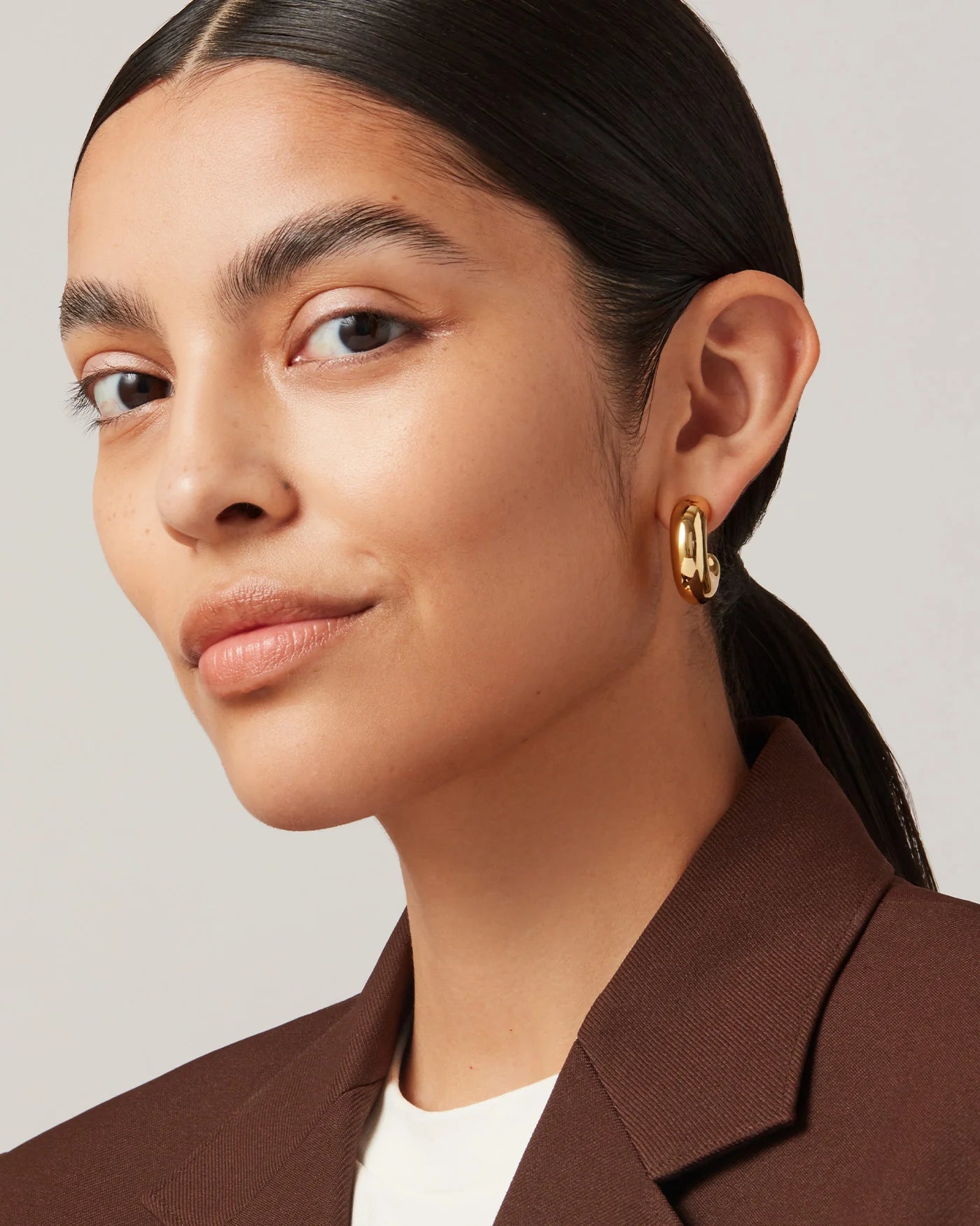 Jenny Bird Tome Hoops Large - Gold