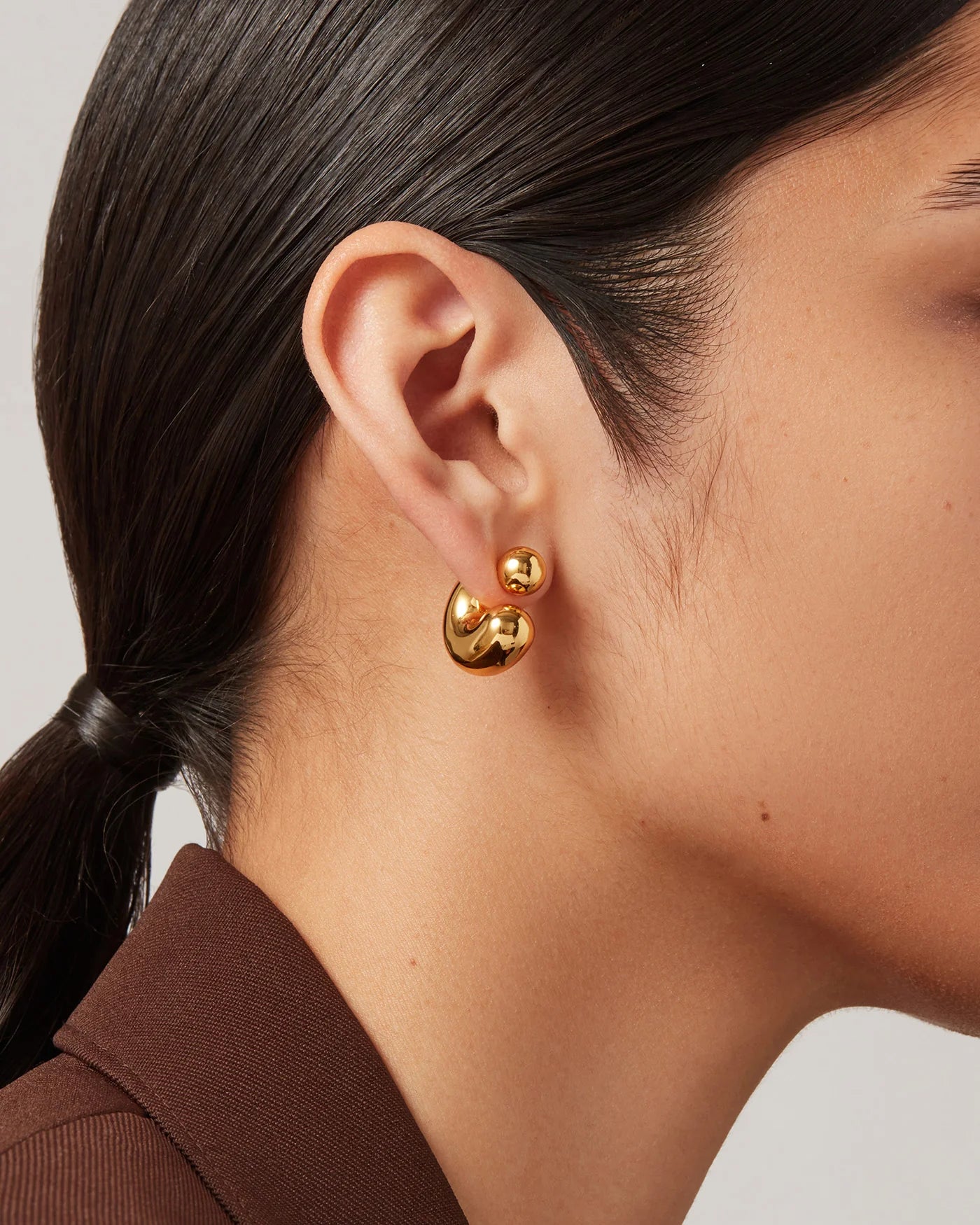 Jenny Bird Tome Hoops - Medium - Gold